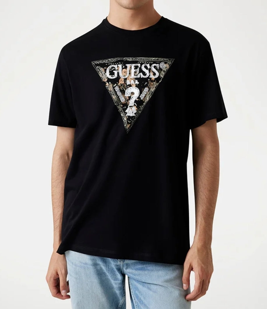 Guess Round Neck T-shirt Black M5YI15
