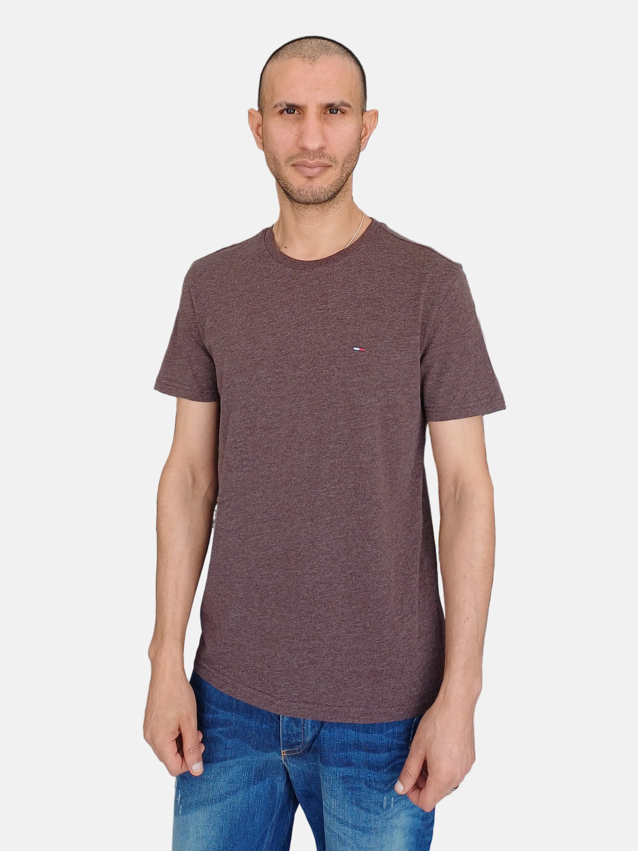 Tommy Jeans T-Shirt Round Neck Dark Brown MO05487 9