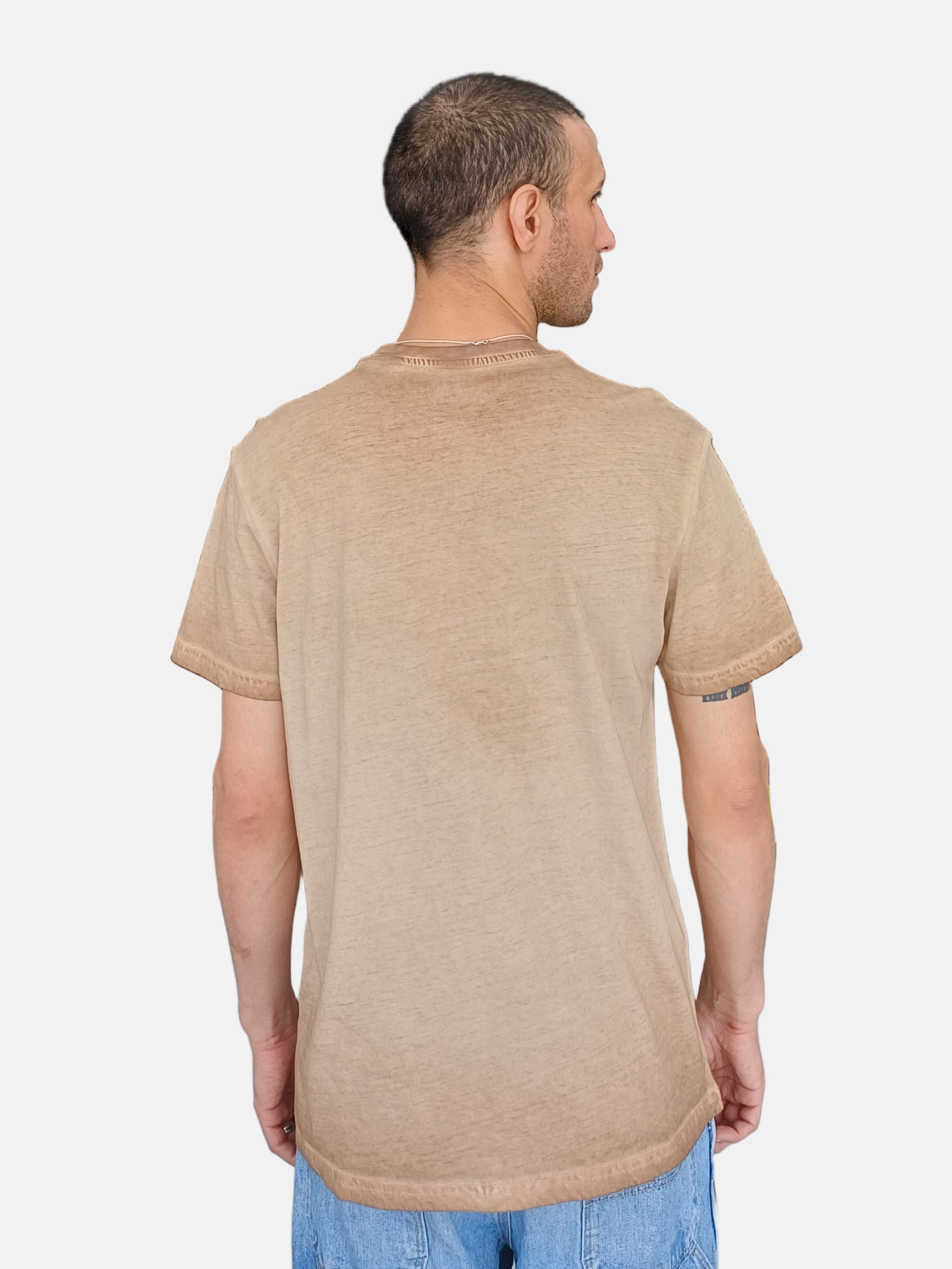 Guess Round Neck T-shirt Brown T4BI01