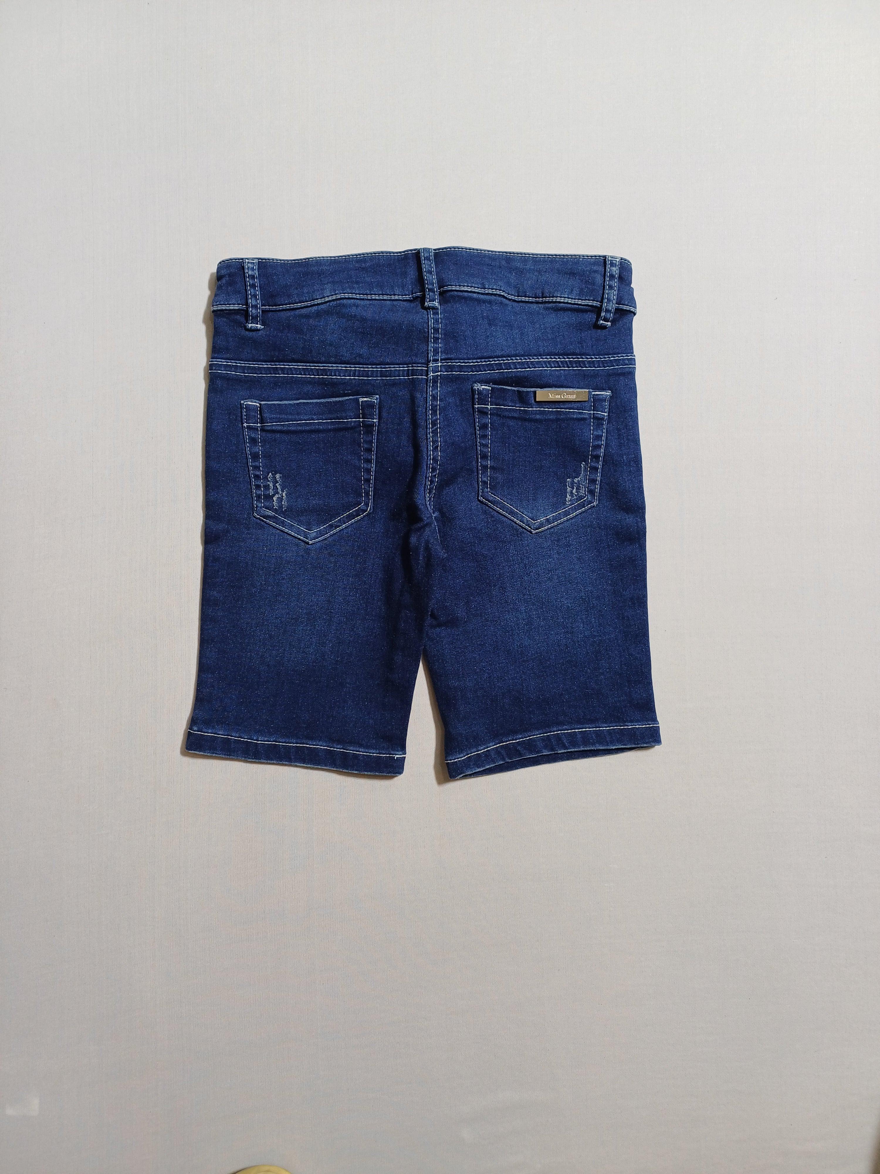 MISS GRANT BLUE-9-10Y GIRL JEAN SHORT 22358880