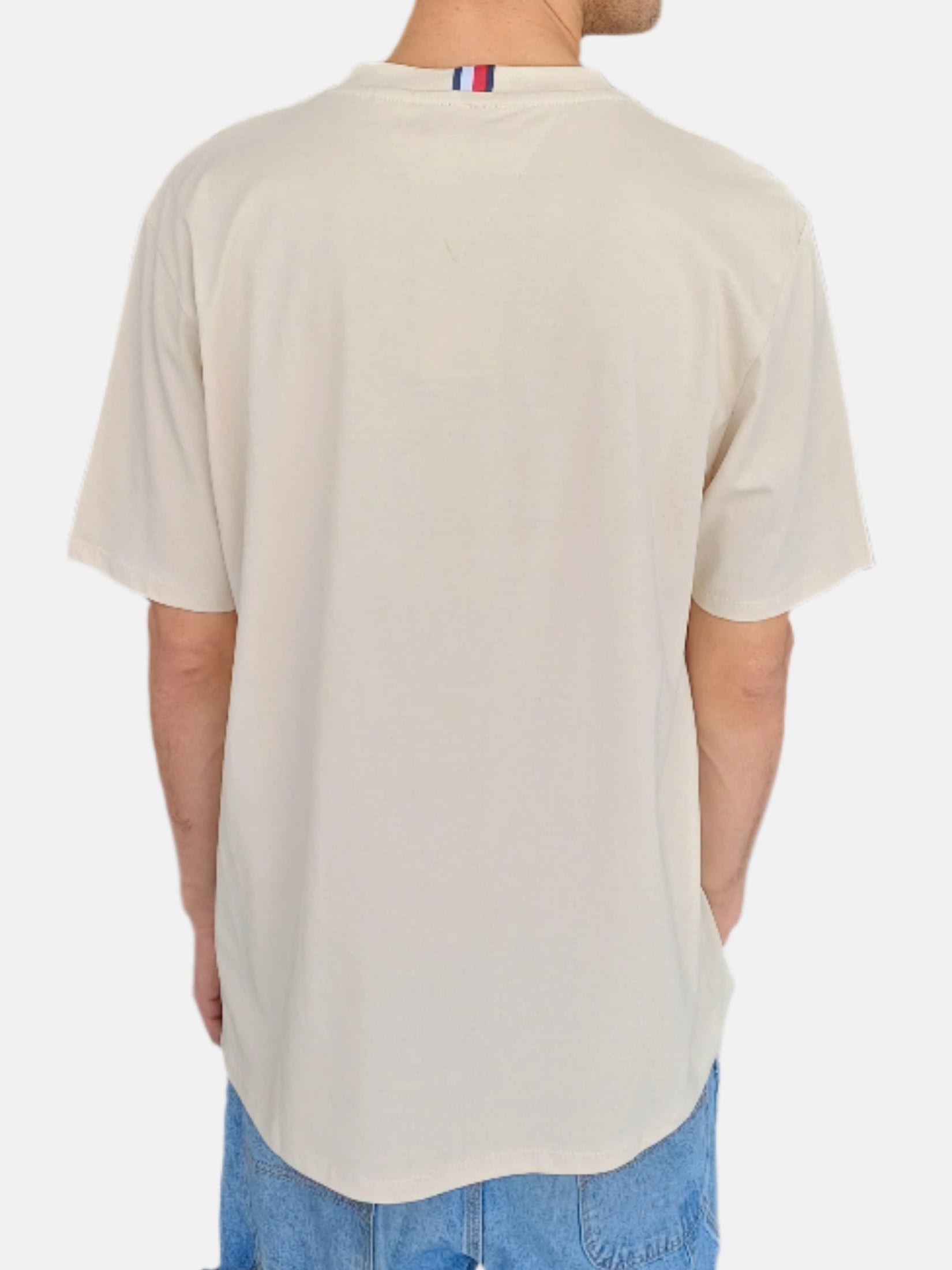 Tommy Hilfiger Men Round Neck T-Shirt 6 Beige 4679982416