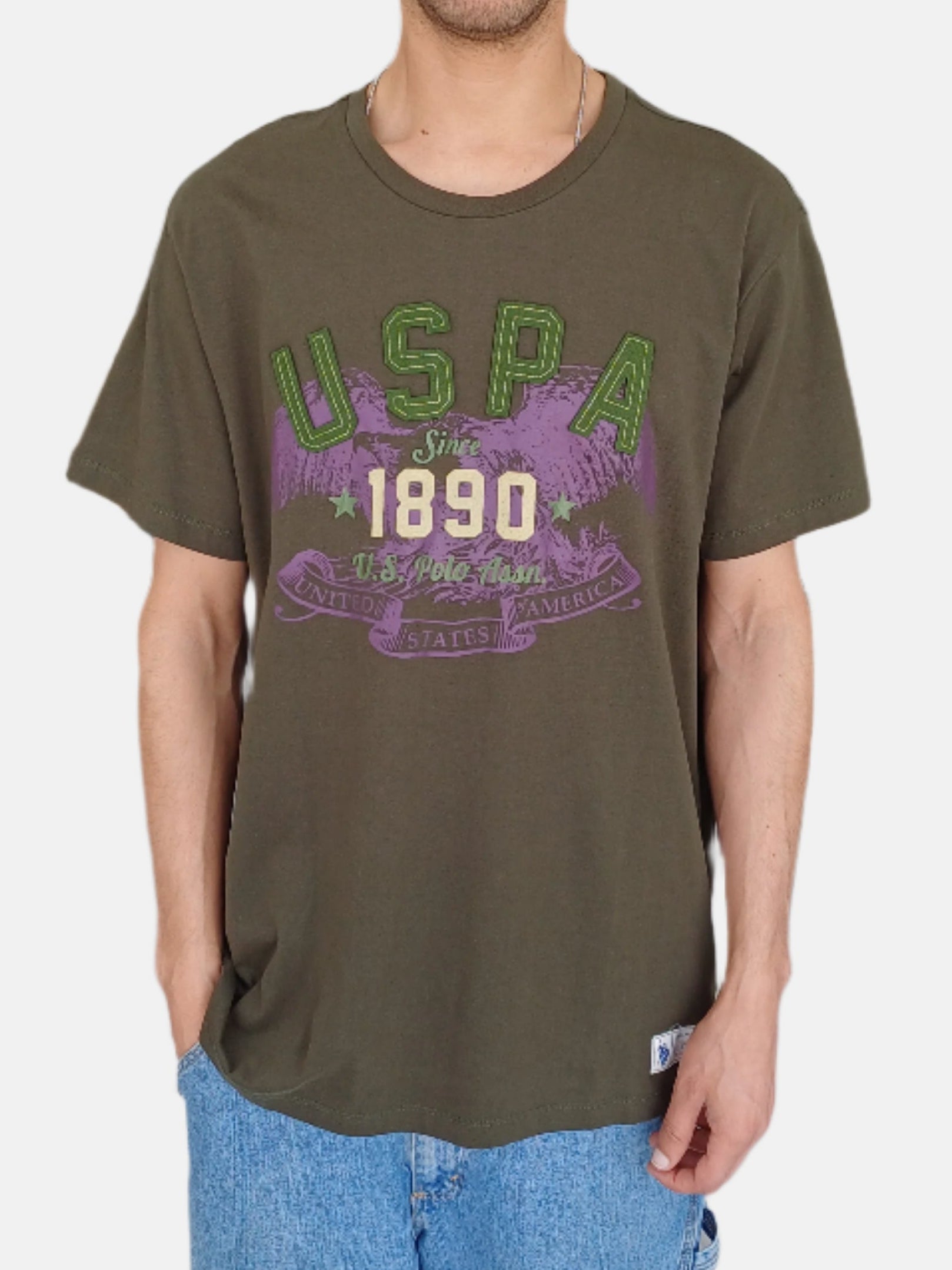 U.S. Polo Assn. Round Neck T-Shirts Green 41