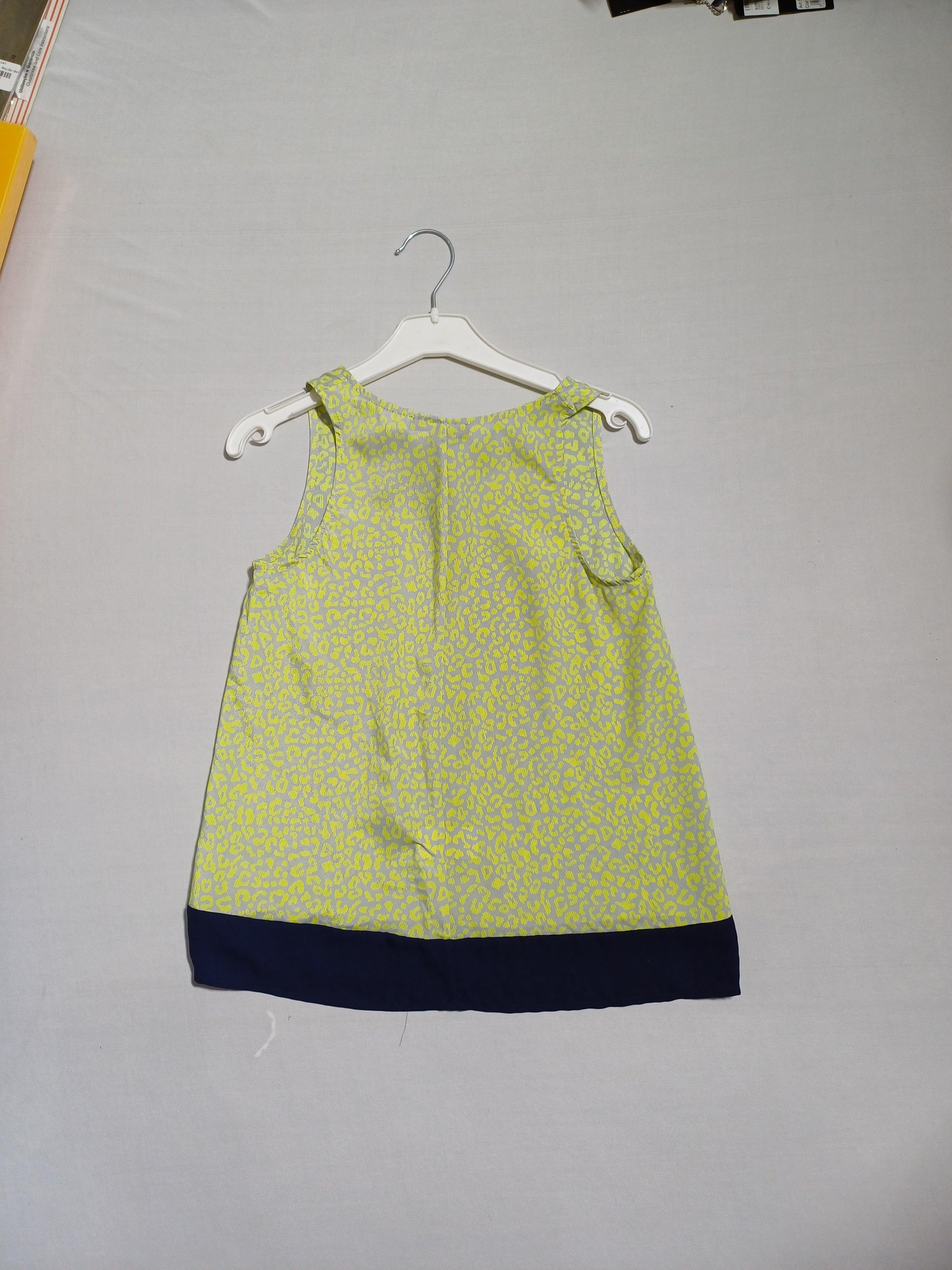 AQUA YELLOW-S GIRL SLEEVELESS TOP