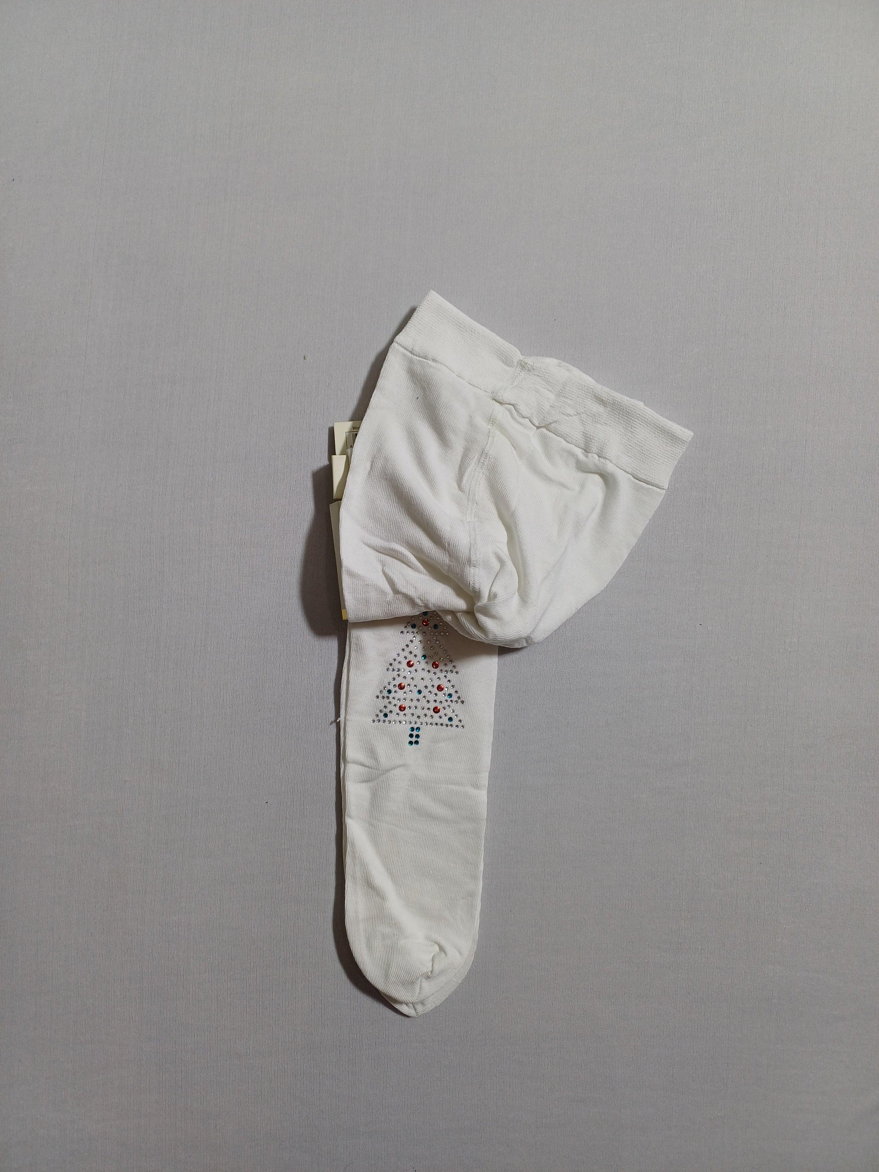 k32011 White Winter Tree Aks. Pantyhose