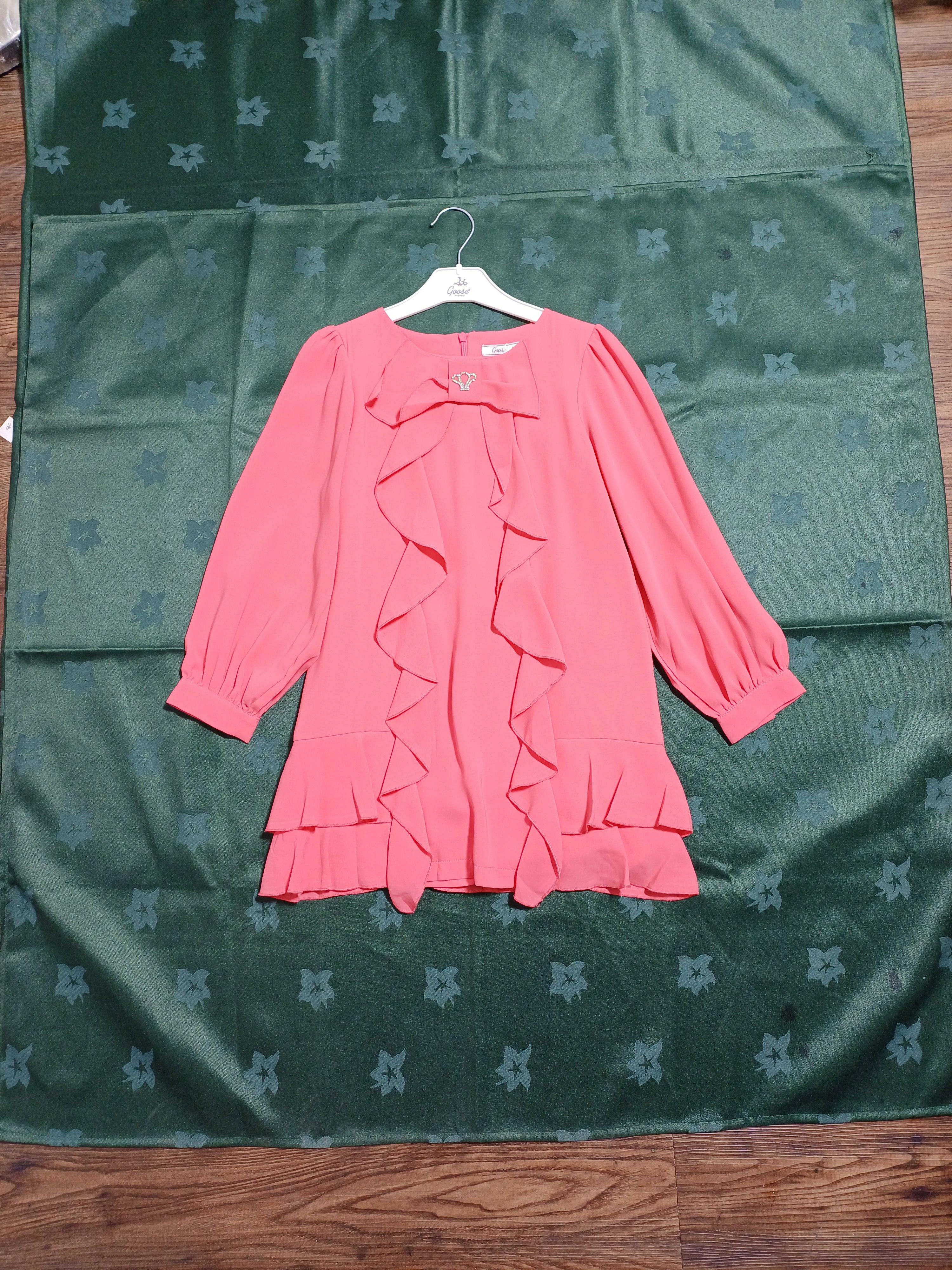 فستان G16K60510 وردي للبنات من عمر 9 إلى 10 سنوات