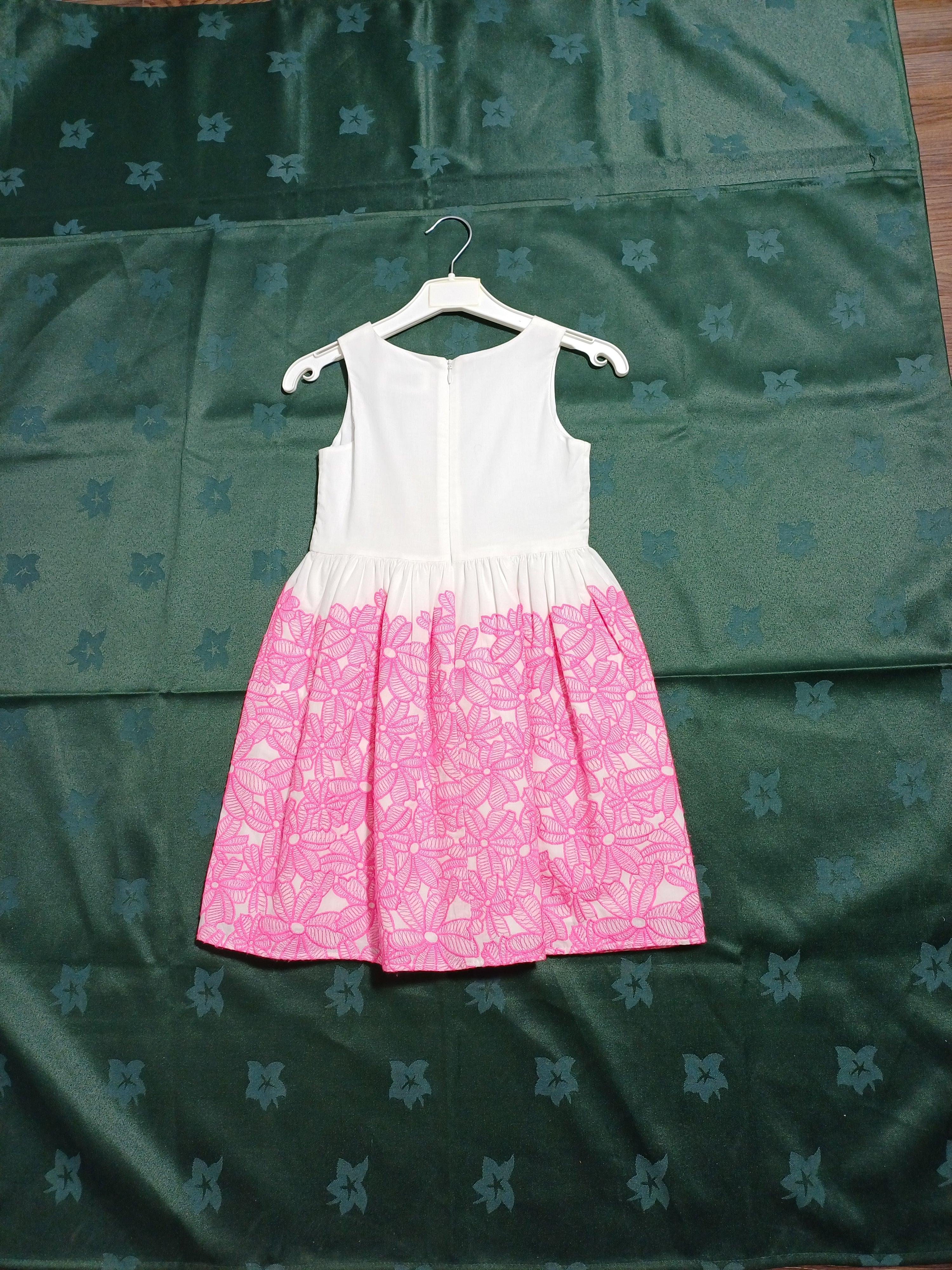 CHARABIA WHITE-4Y GIRL DRESS CH0030