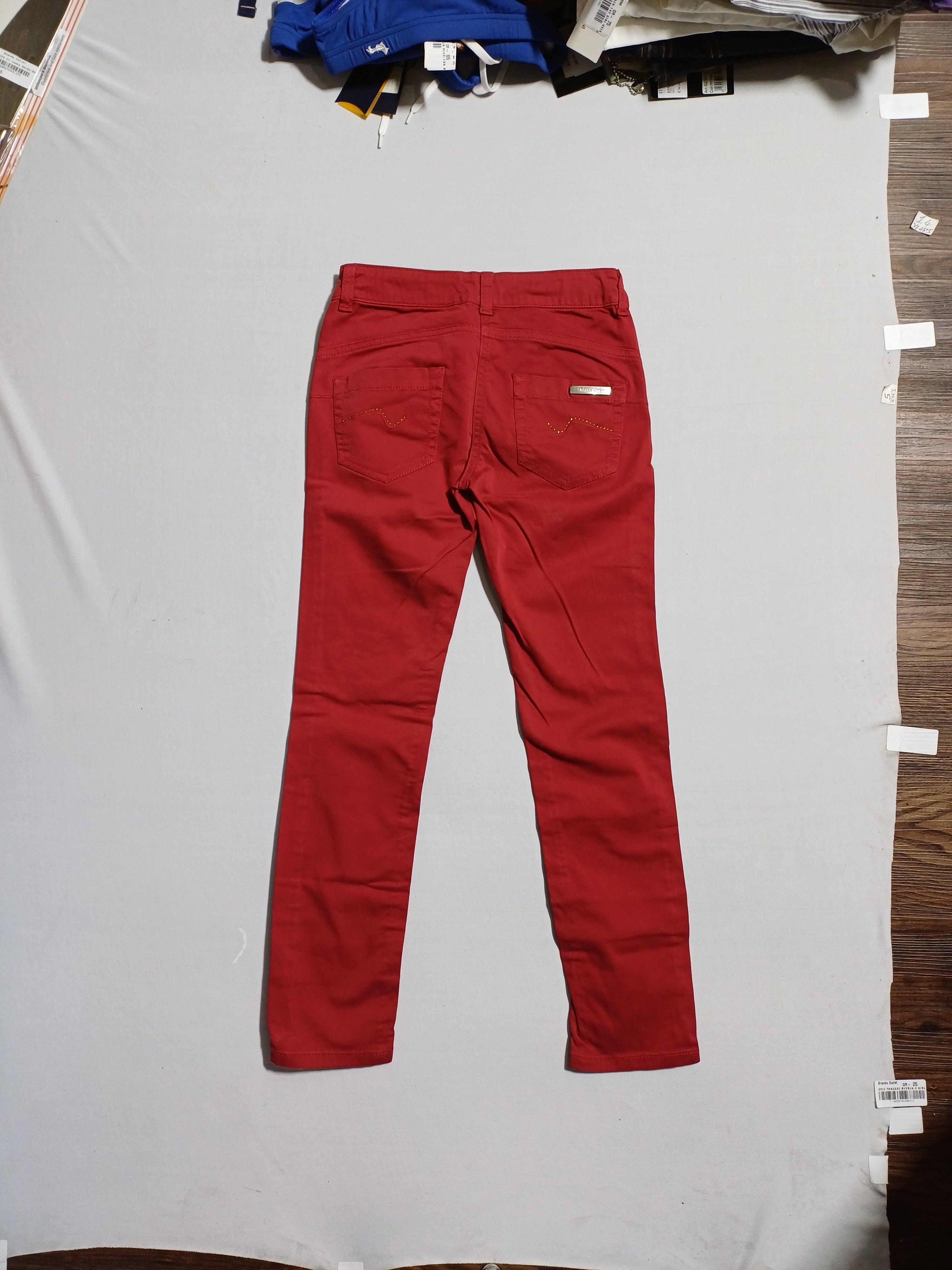 MISS GRANT RED-8-9Y GIRL TROUSER