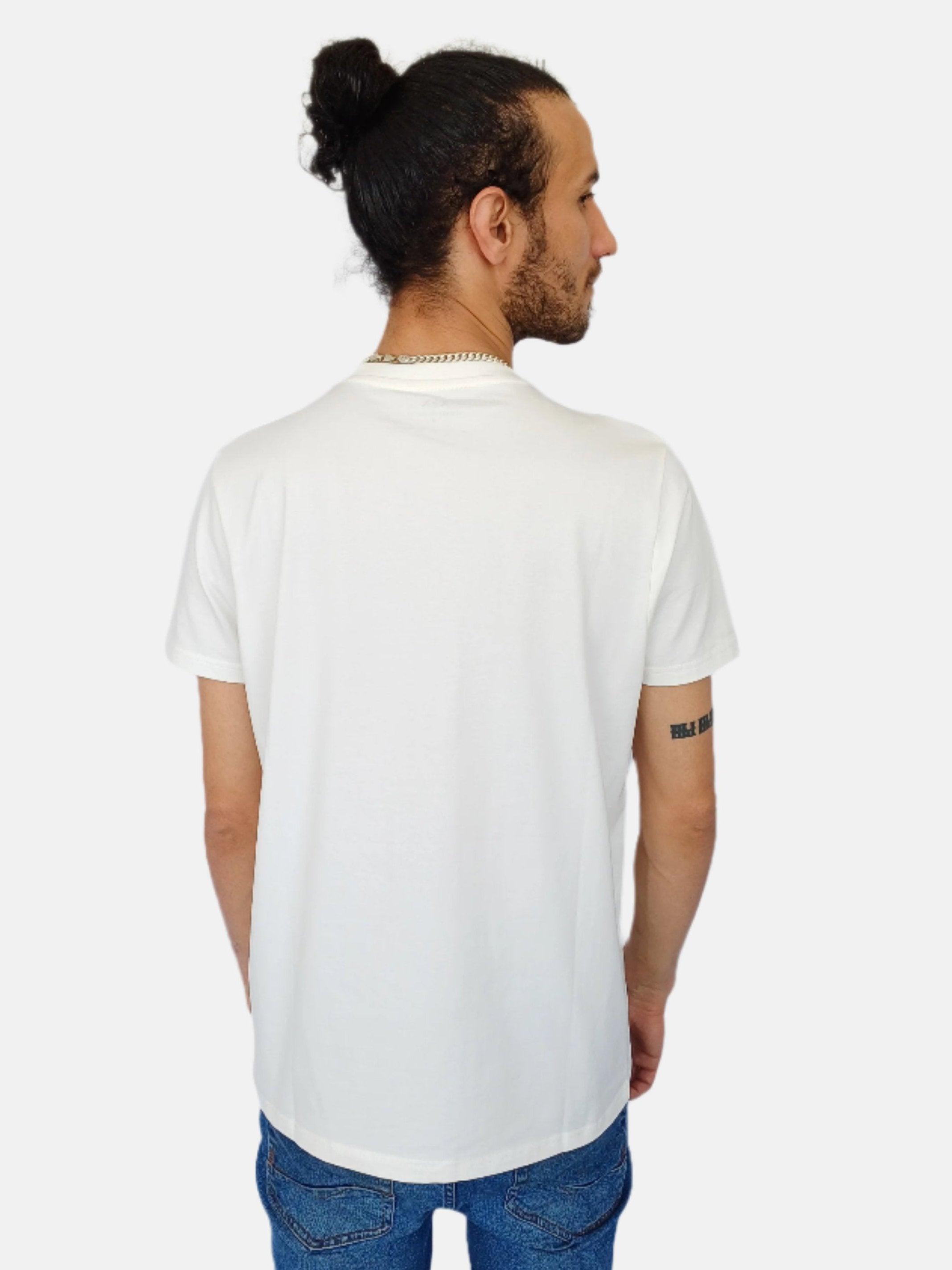 White Armani Exchange Round Neck T-shirt