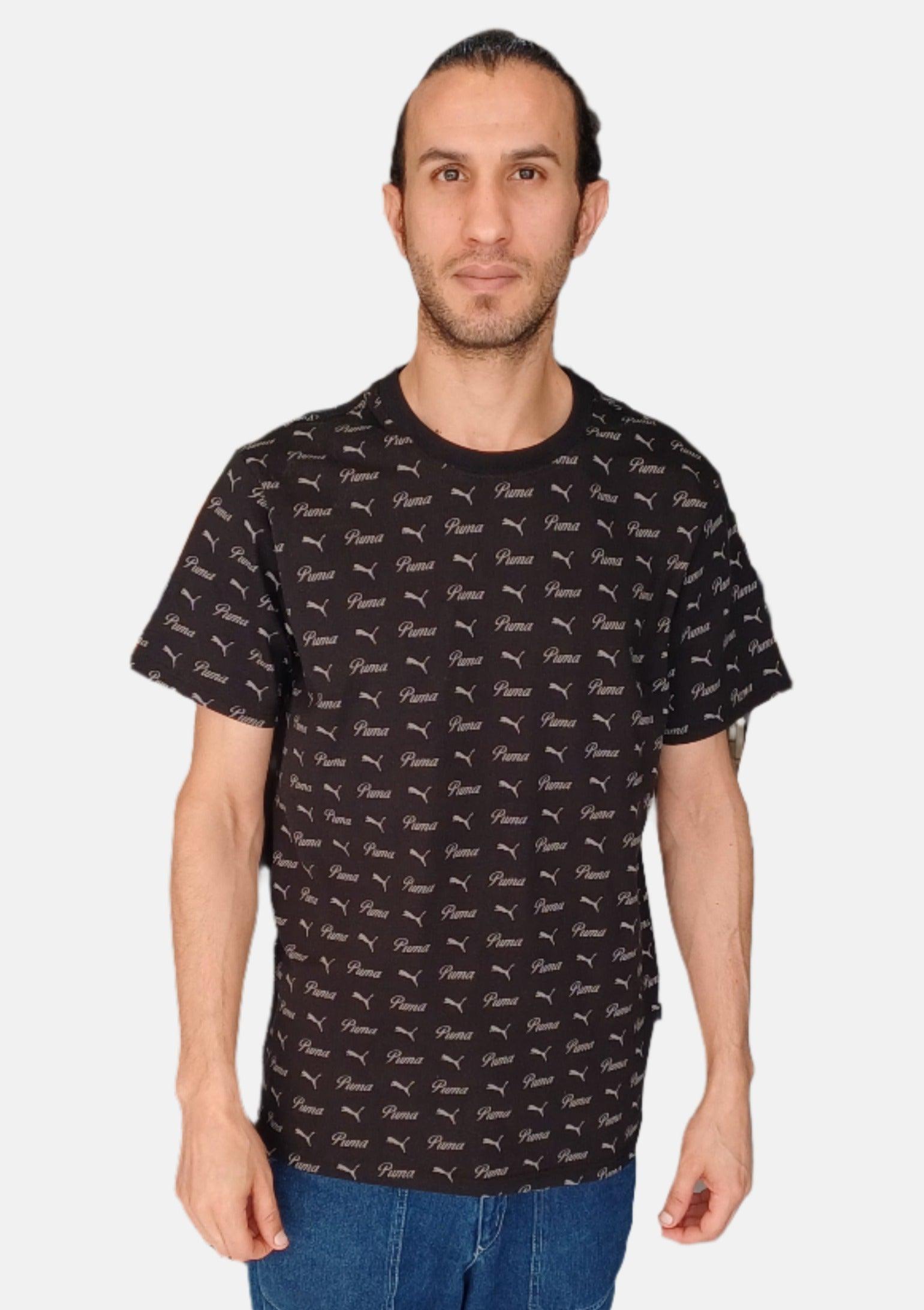 PUMA BLACK ROUNDNECK T-SHIRT