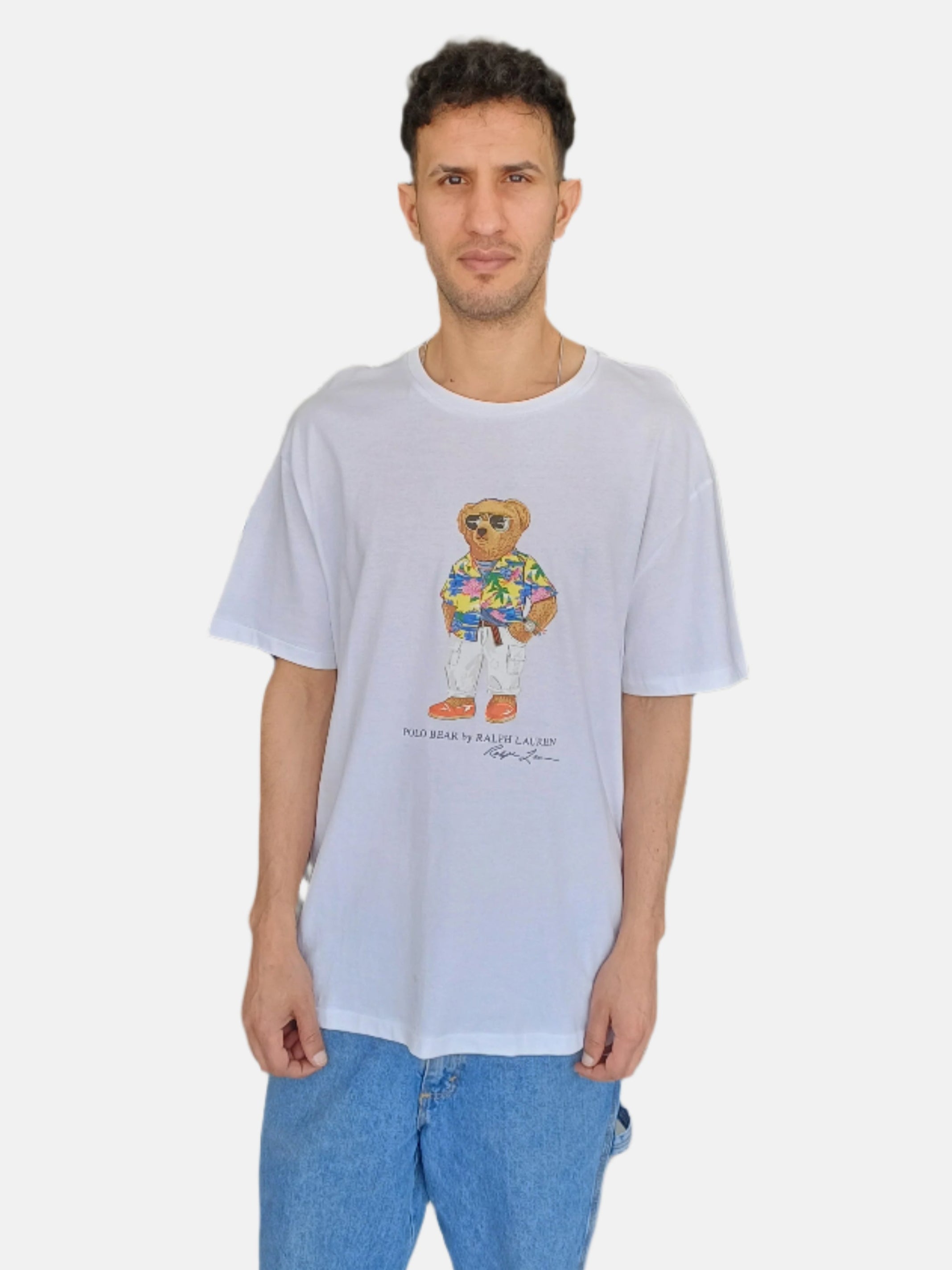 Polo Ralph Lauren Men Round Neck T-Shirt Classic Fit White Y 710926548