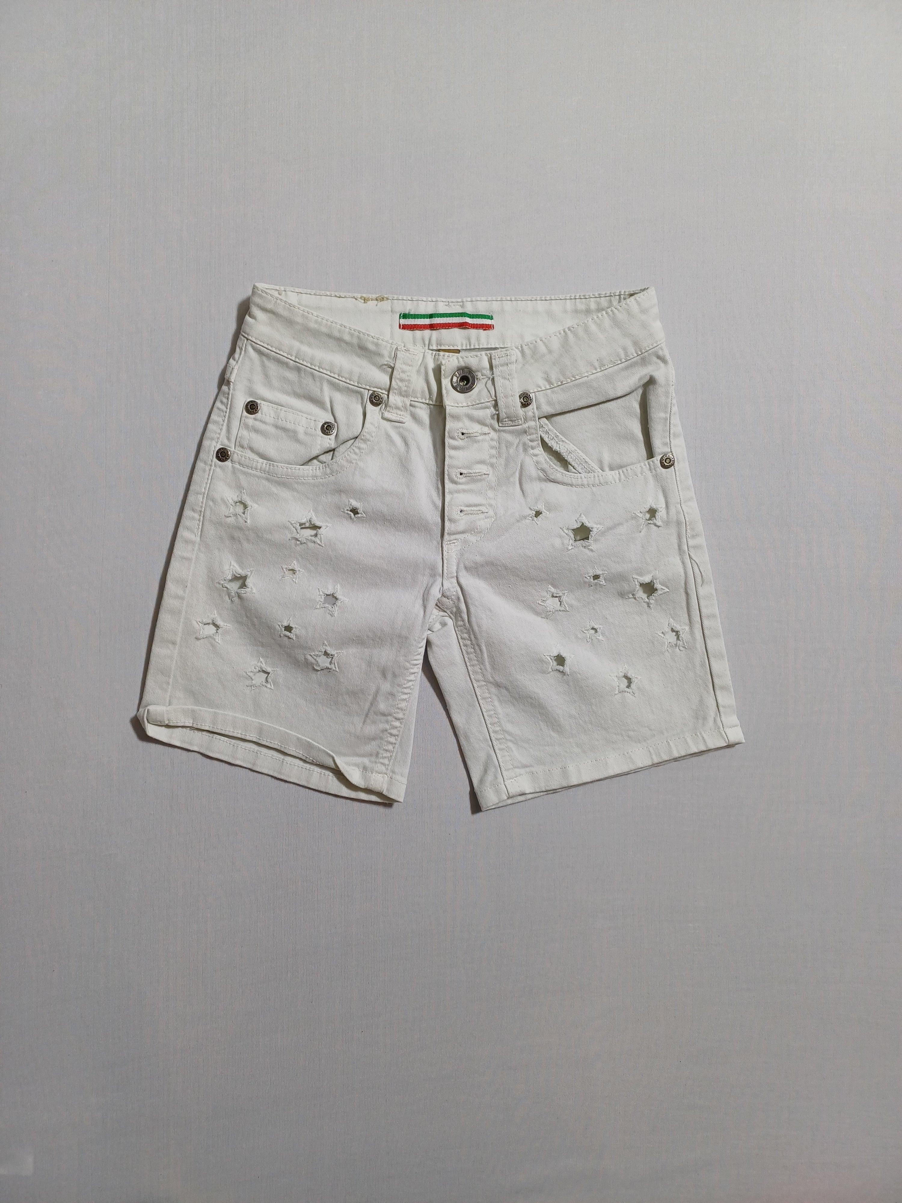 PLEASE WHITE-XS GIRL SHORT 00115