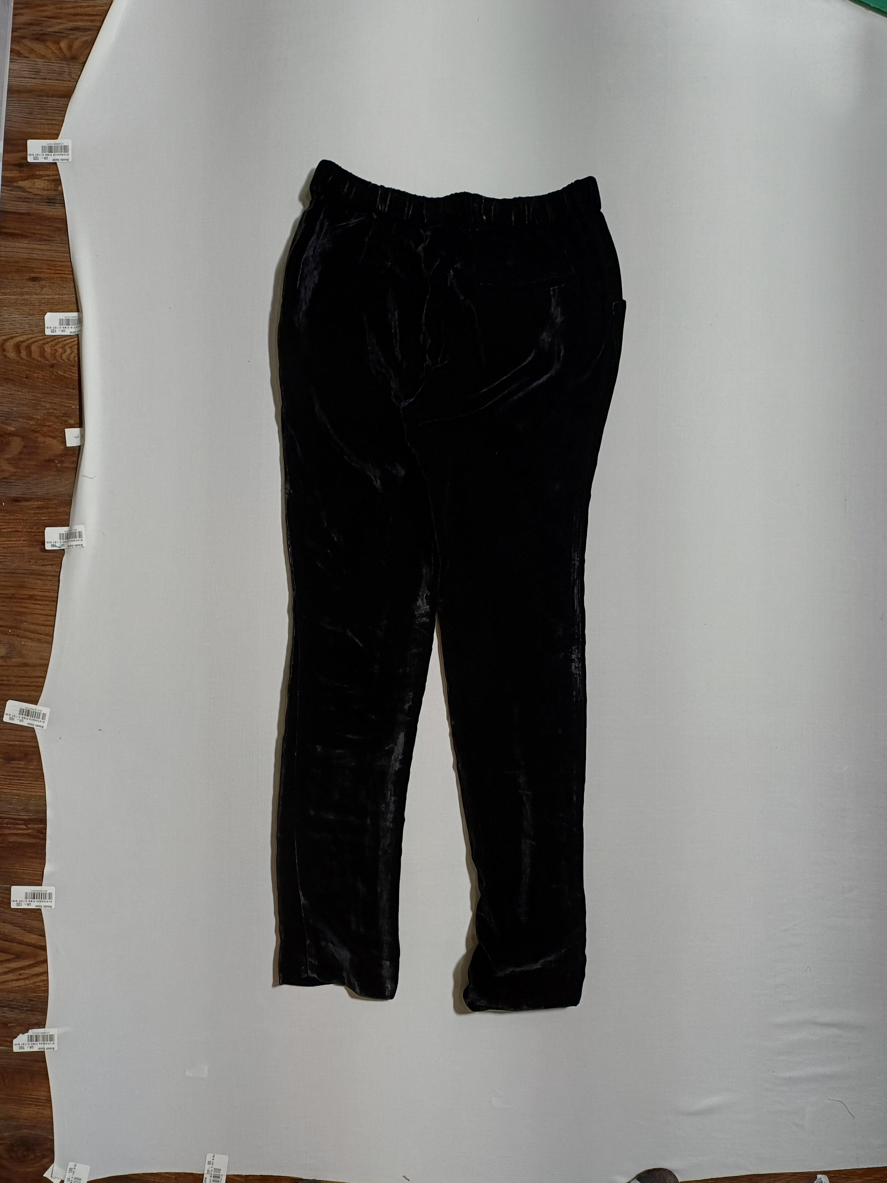 MAURO BLACK-14Y GIRL VELVET TROUSER CK220051