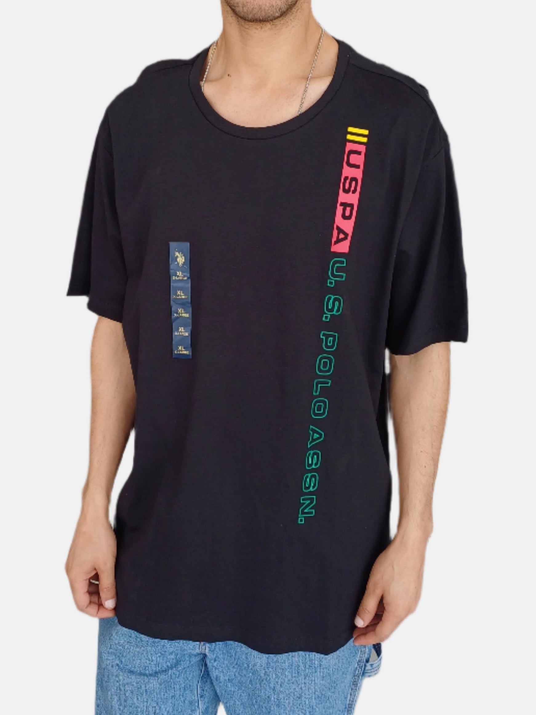 U.S. Polo Assn. Round Neck T-Shirts Black 38