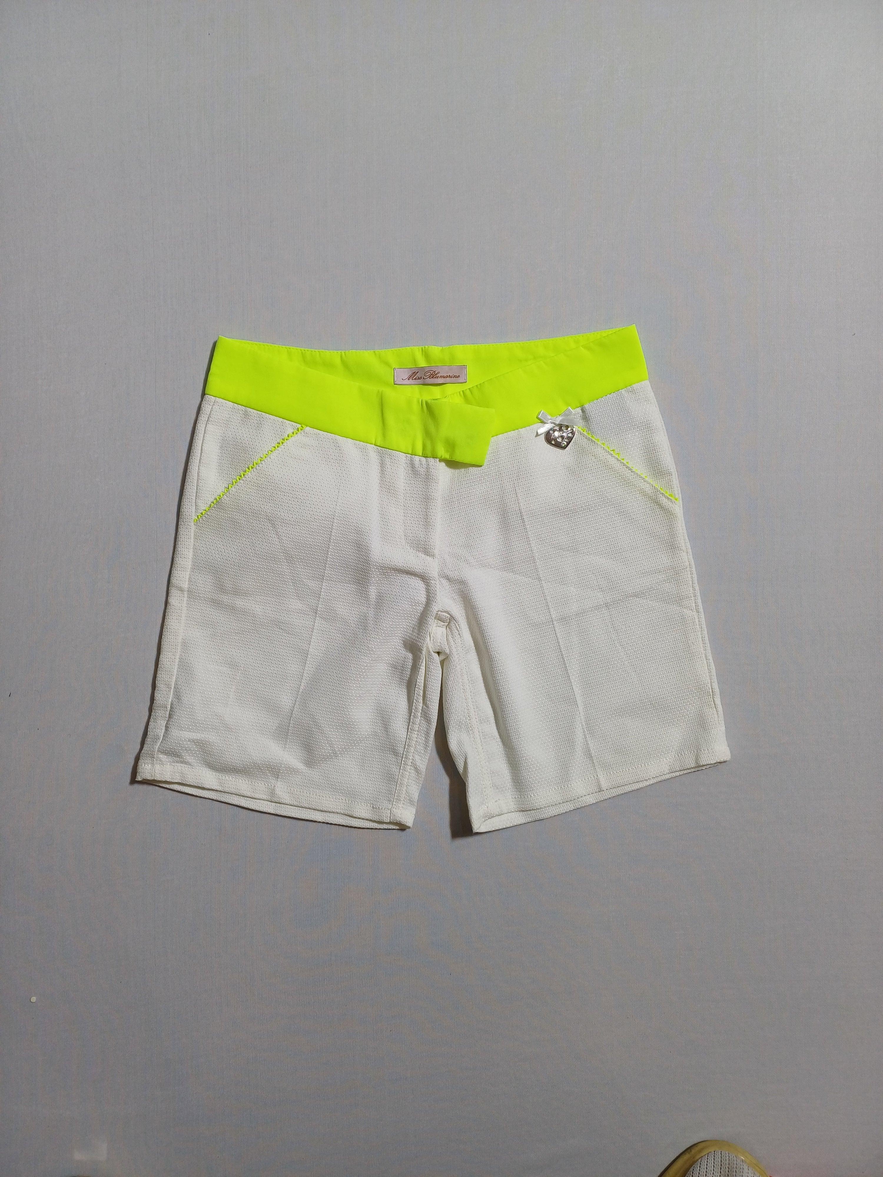 MISS BLUMARINE WHITE-10A GIRL SHORT 325PC59