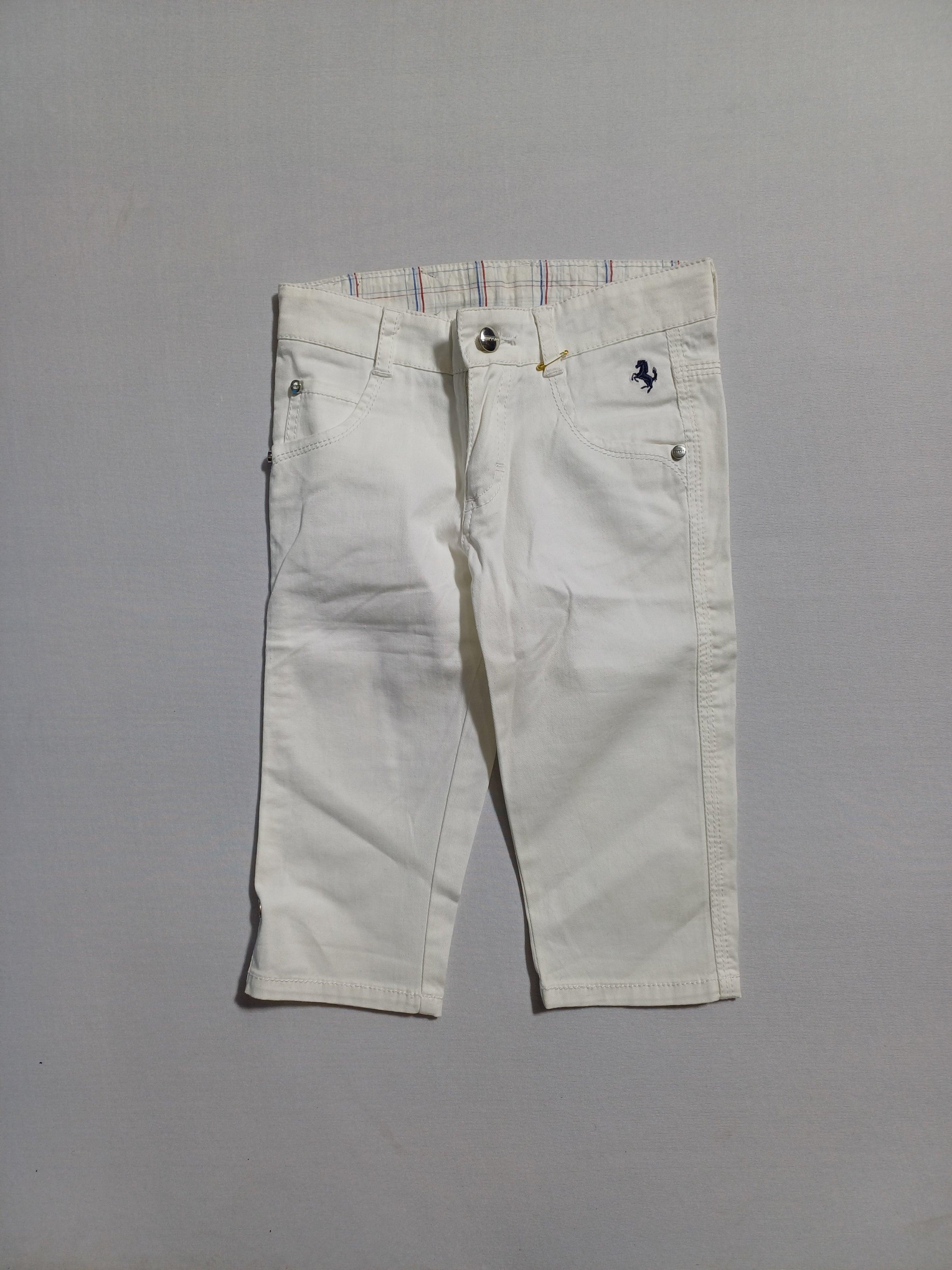 FERRARI WHITE-12M BOY TROUSER 00140