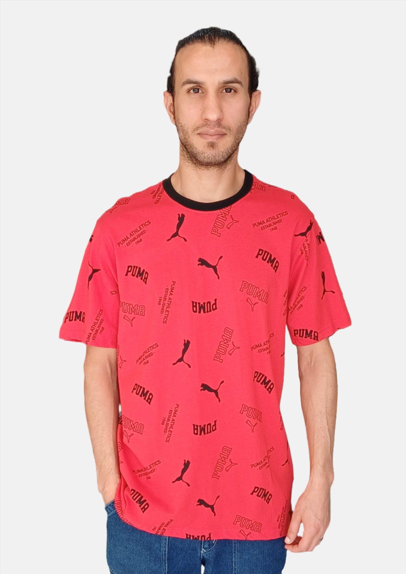 PUMA RED ROUNDNECK T-SHIRT