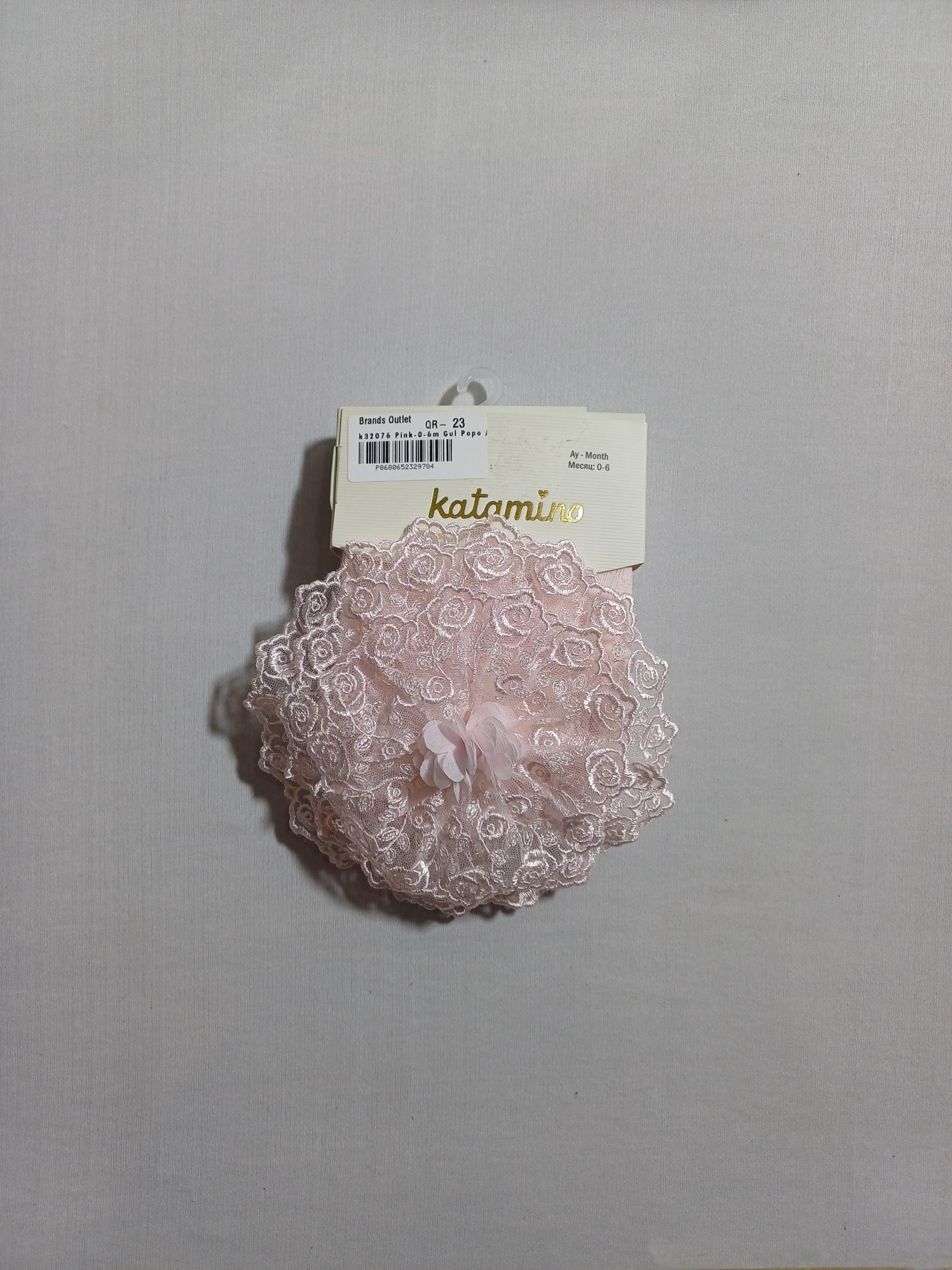 k32076 Pink Gul Popo Aks. baby Pantyhose