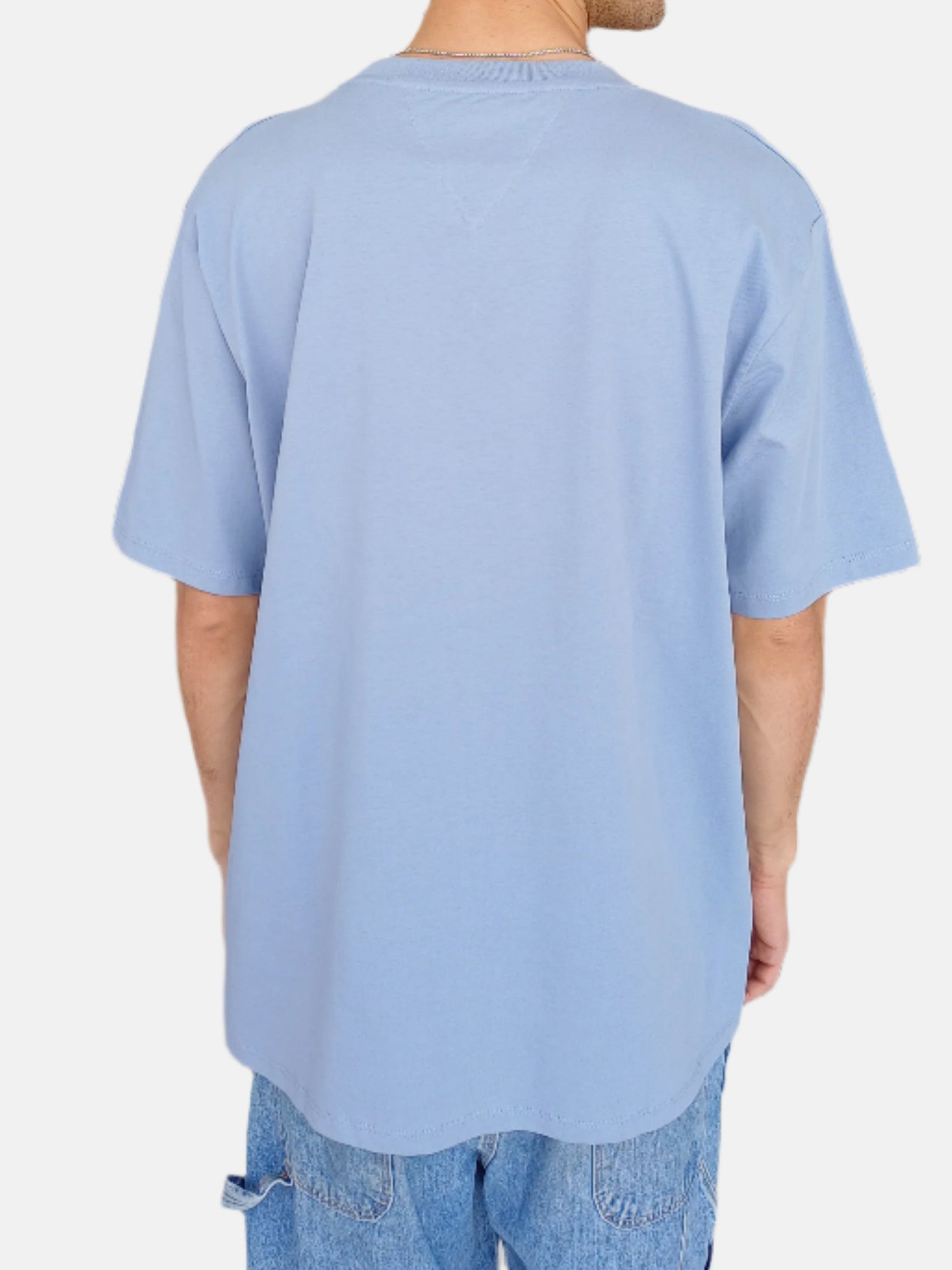 Tommy Jeans Men Round Neck T-Shirt 4 Blue 4531082410