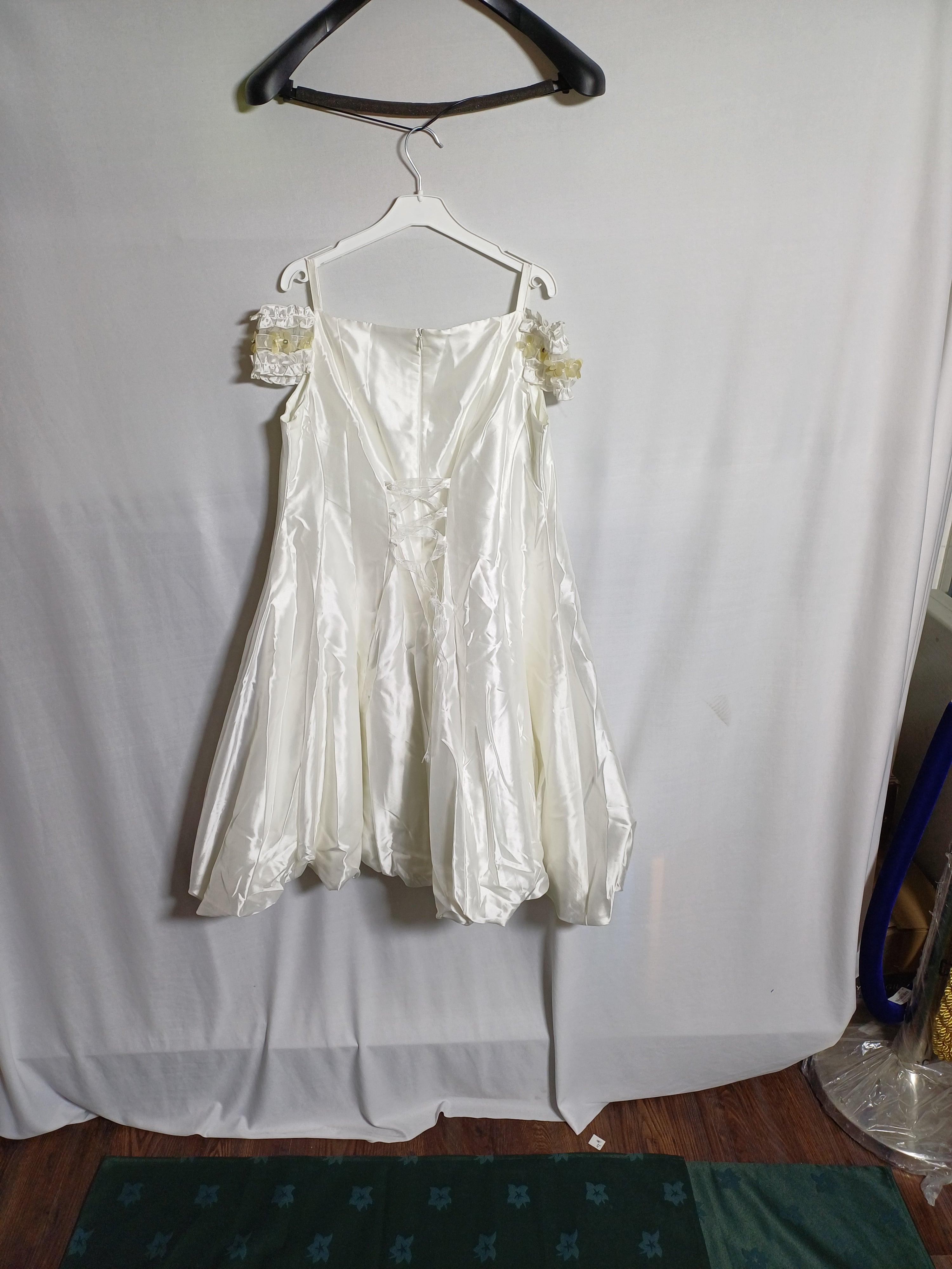 LES ENFANTS CHIC WHITE GIRL DRESS 2041