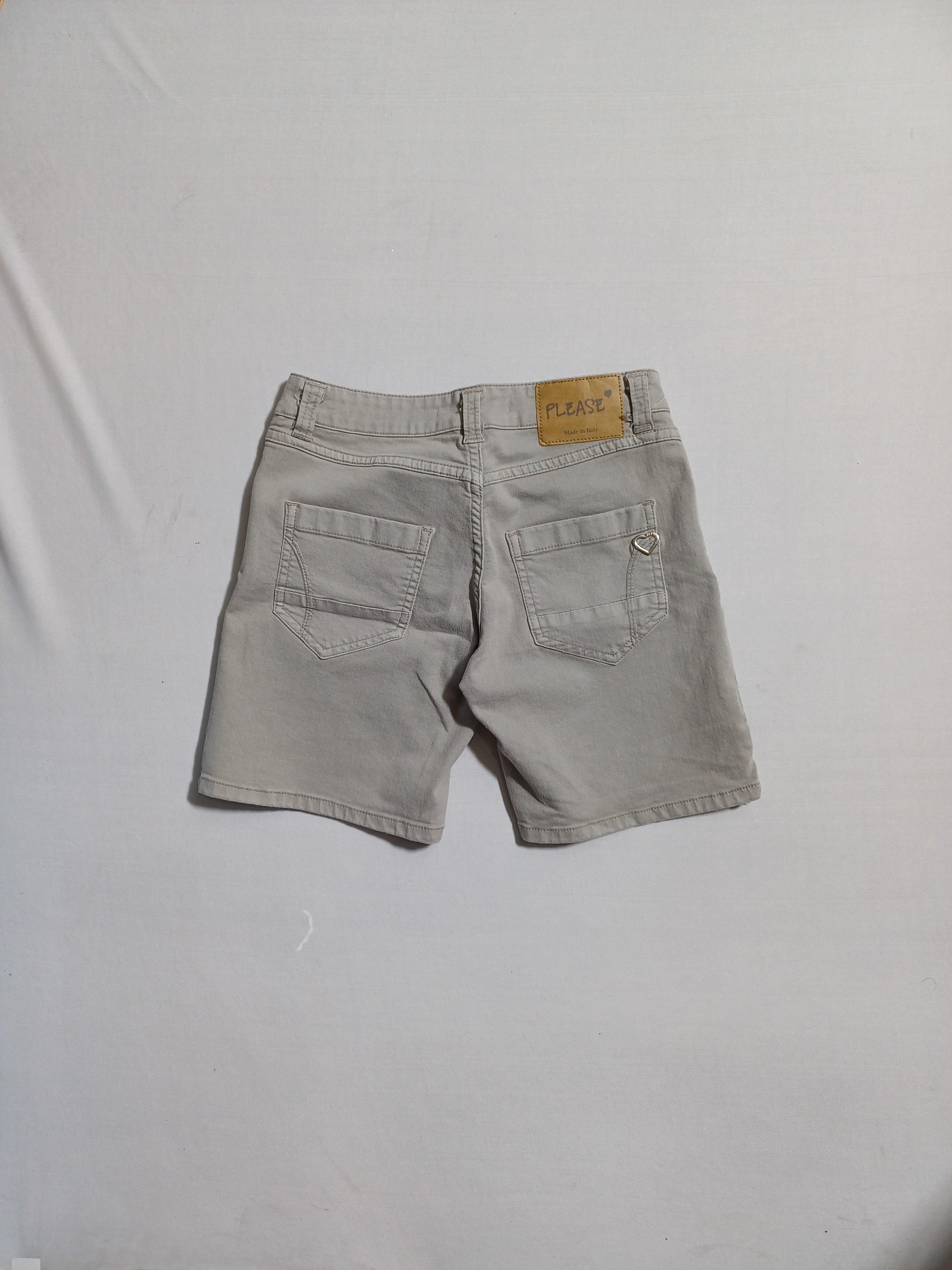 PLEASE GREY-M GIRL SHORTS 00182