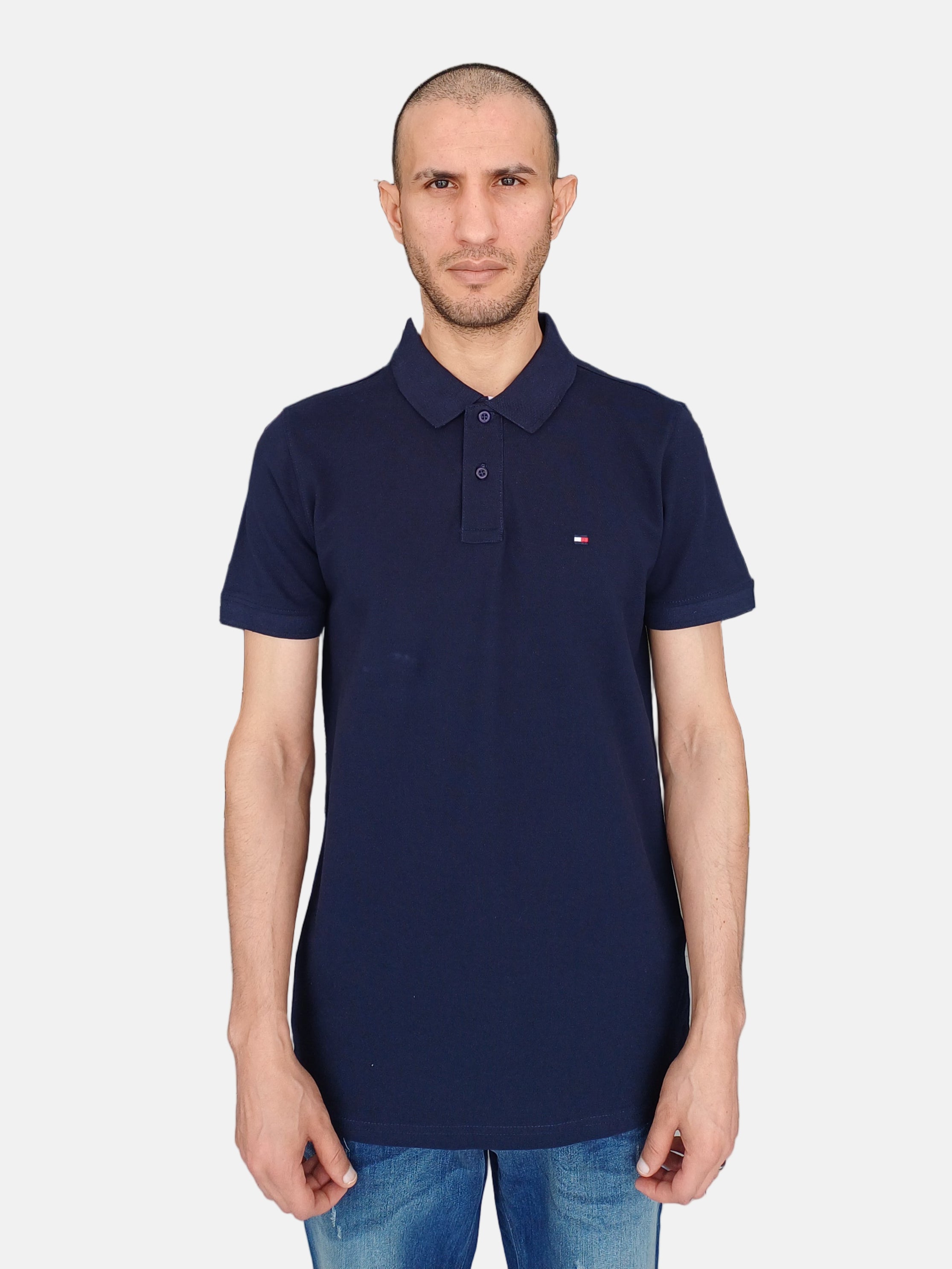 Tommy Hilfiger Men Polo T-Shirt Navy Blue M197020012