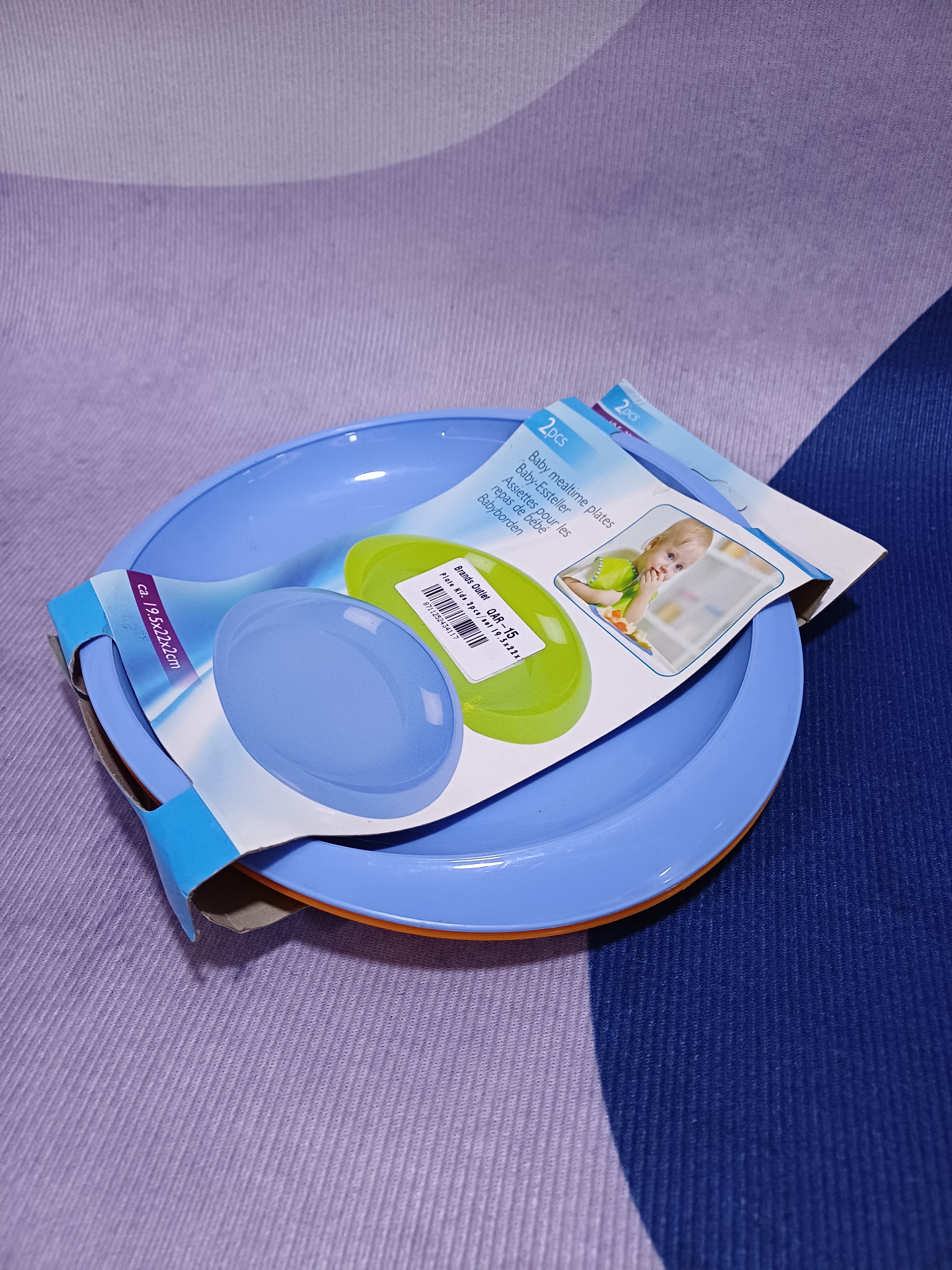 Plate Kids 2pcs/set I9.5x22x2cm