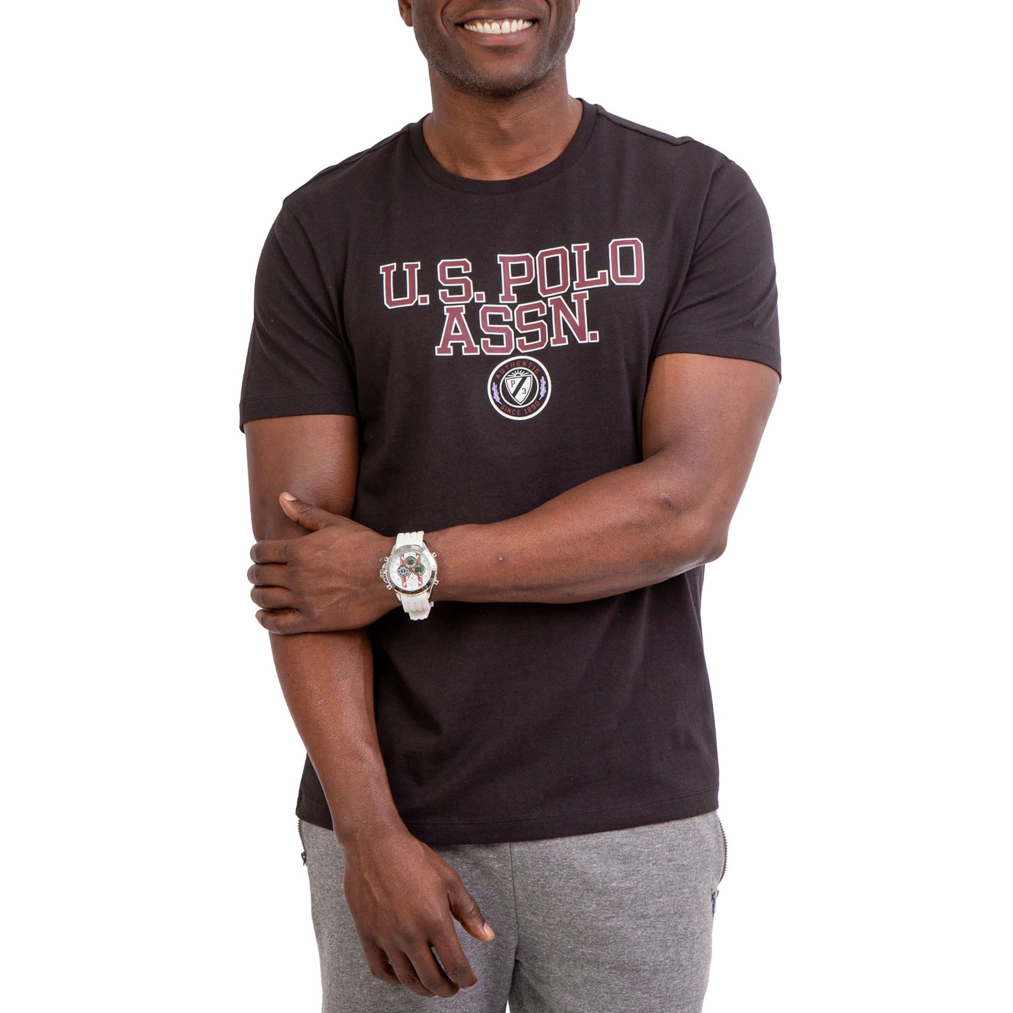 U.S. Polo Assn. Round Neck T-Shirts Black 19