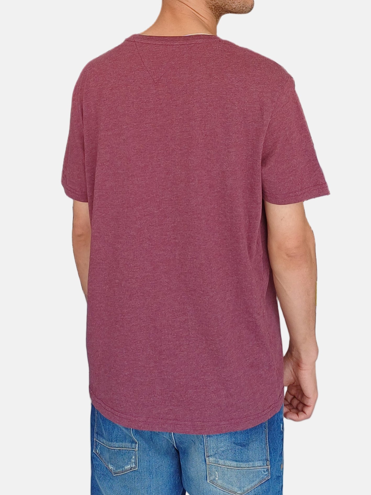 Tommy Jeans T-Shirt Round Neck Maroon MO05487 11