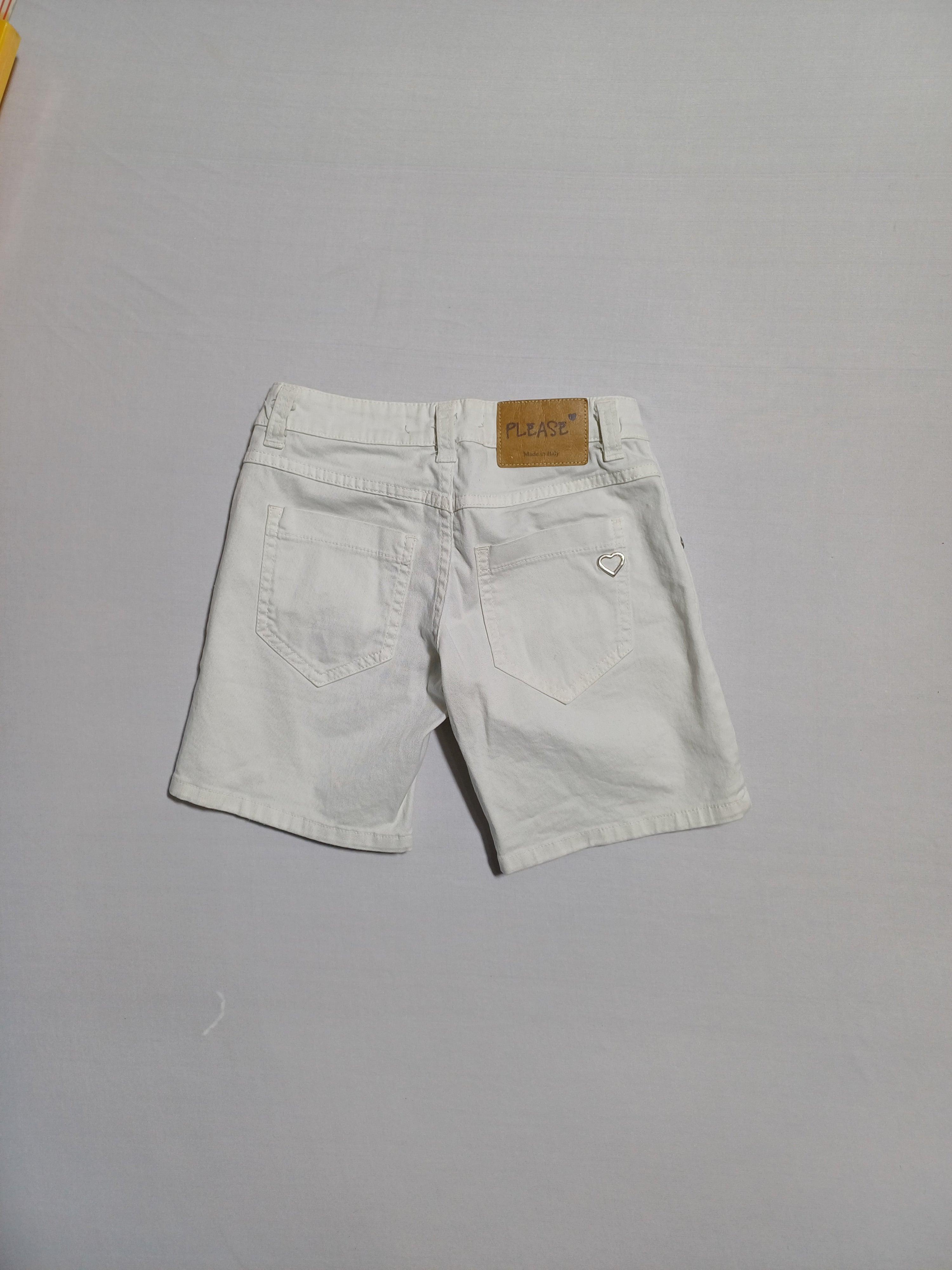 PLEASE WHITE-S GIRL SHORTS 00115