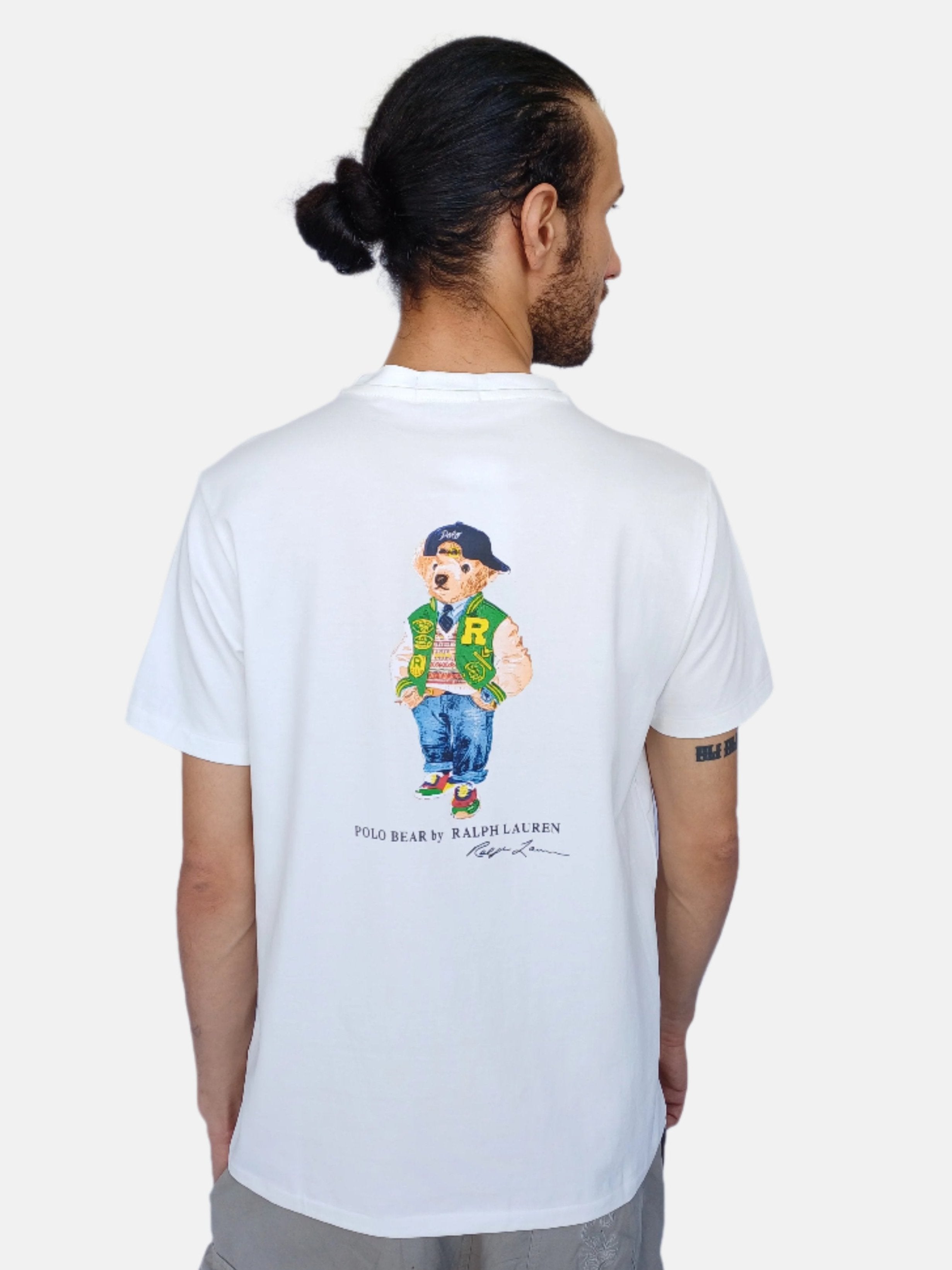 White Ralph Lauren Men Round Neck Custom Slim Fit T-shirt 100033187