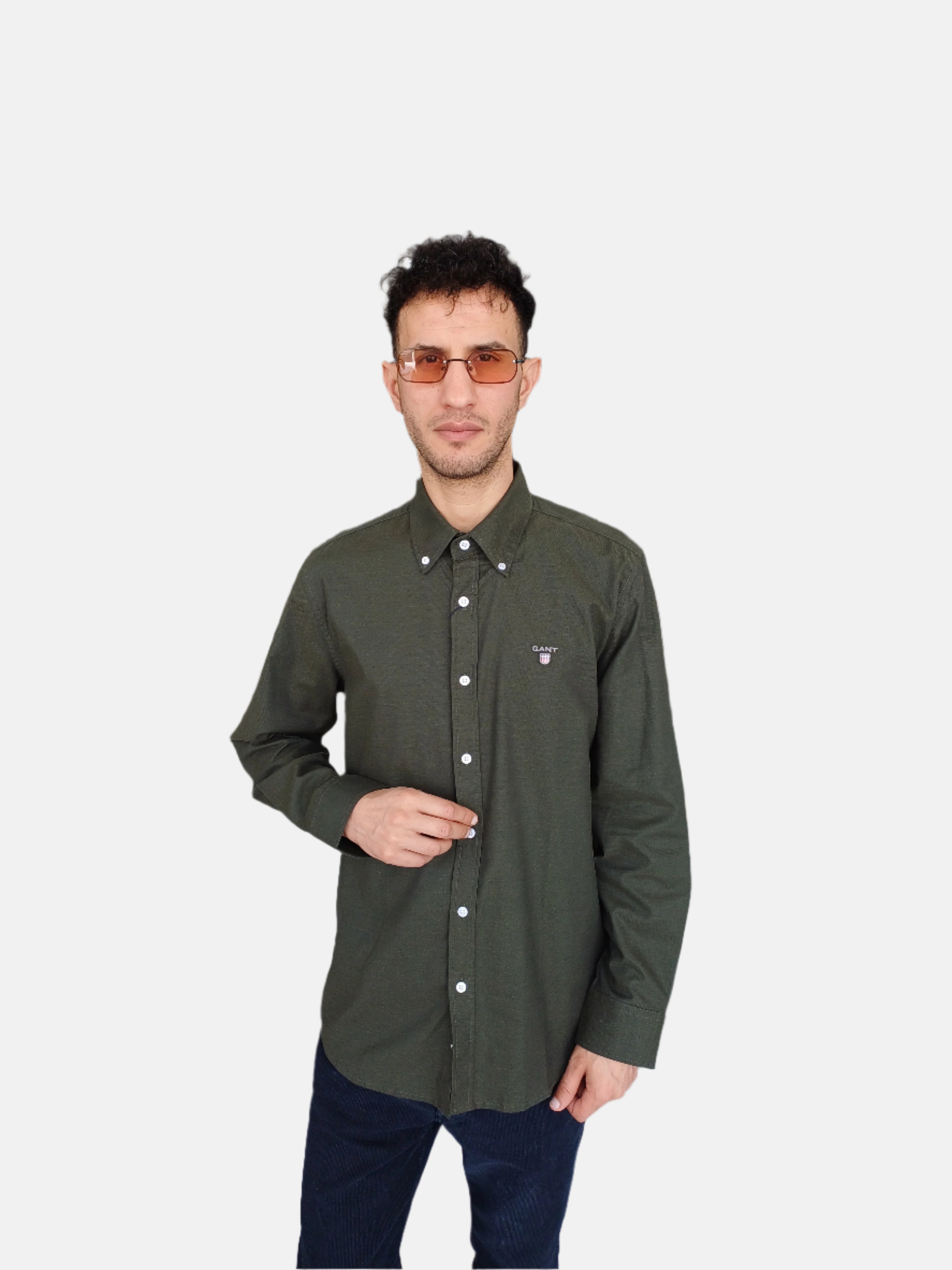 Gant Men Slim Fit Shirt Green 2526