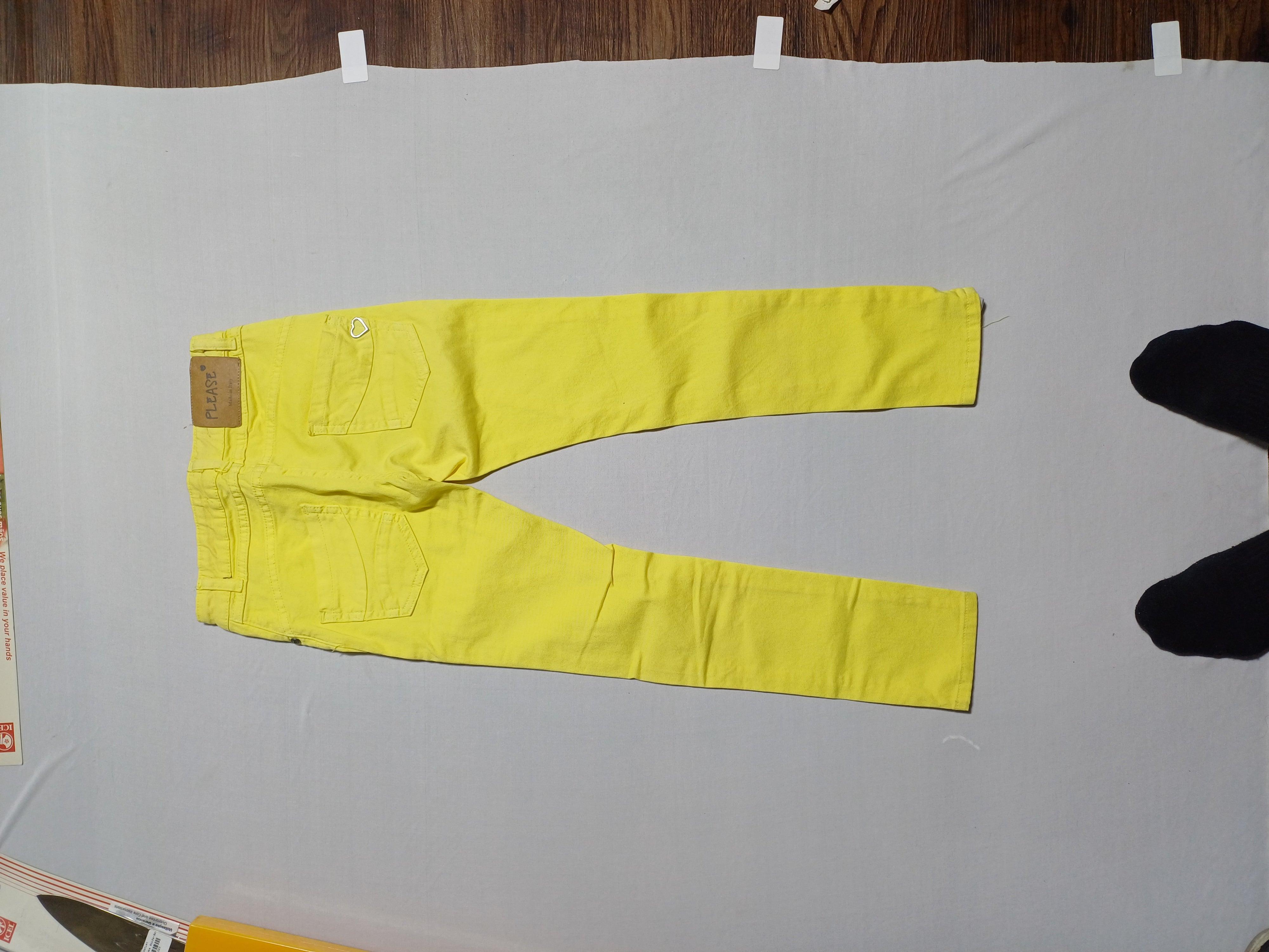 PLEASE YELLOW-XS GIRL PANTS 00116