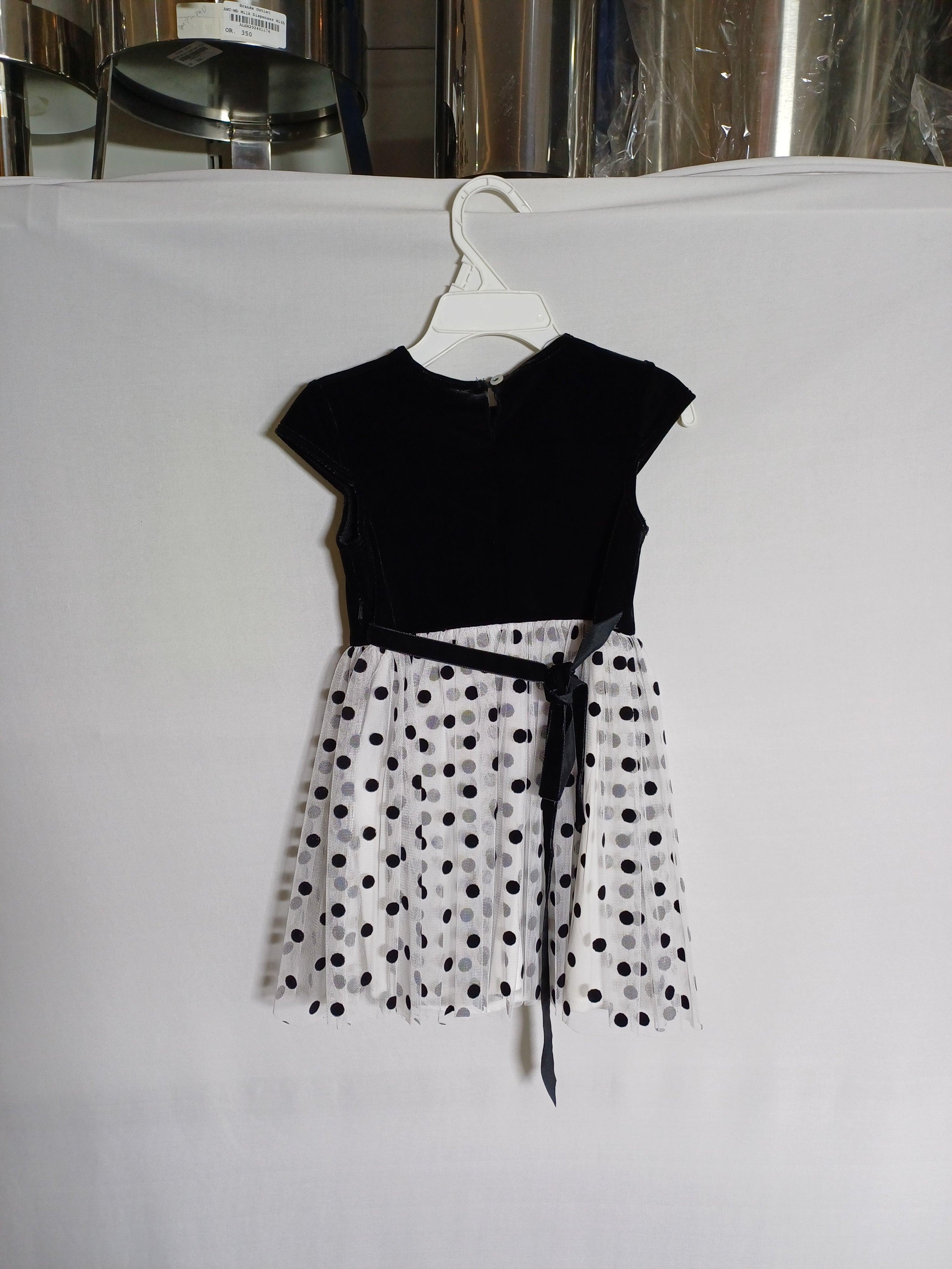 DAVID CHARLES BLACK-2Y GIRLS DRESS DC0014
