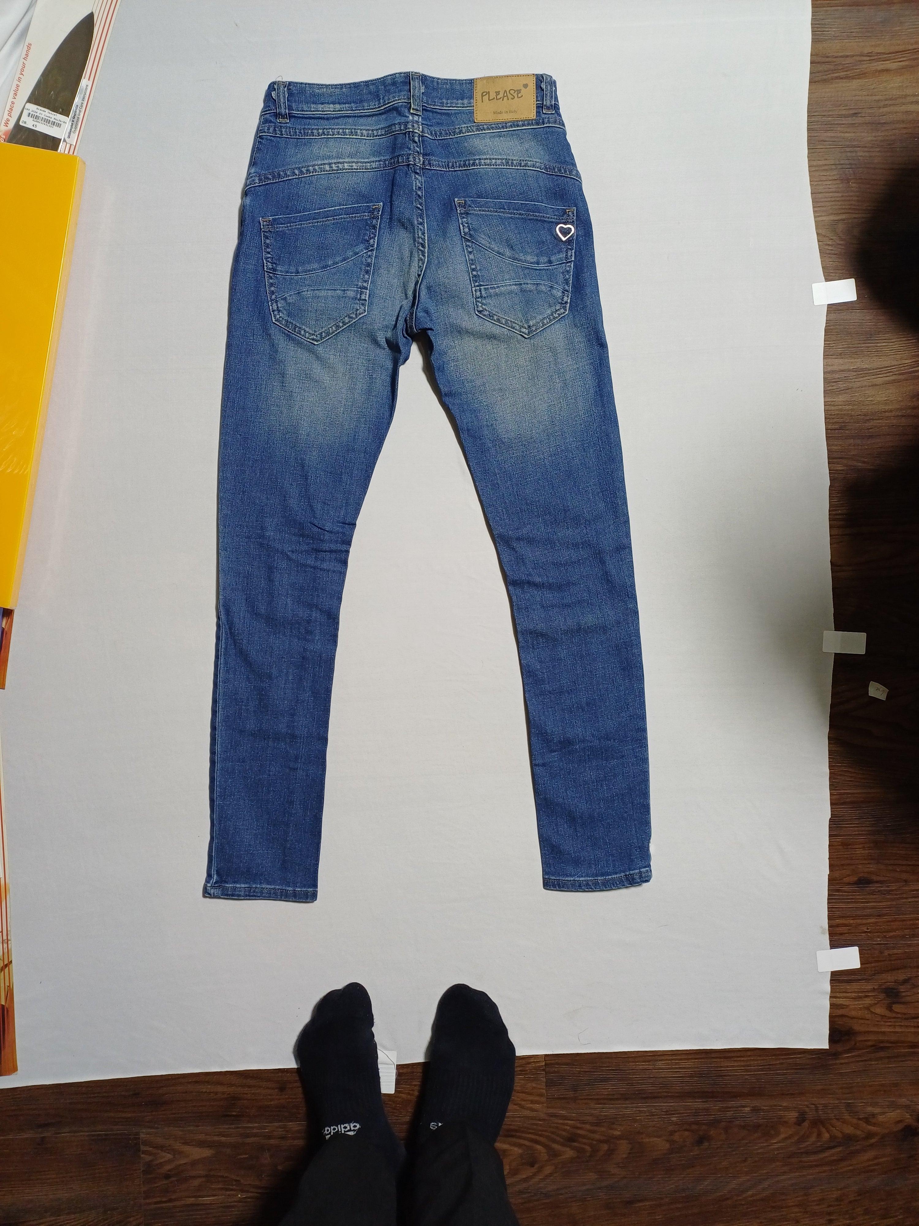 PLEASE BLUE-L GIRL JEANS 00070