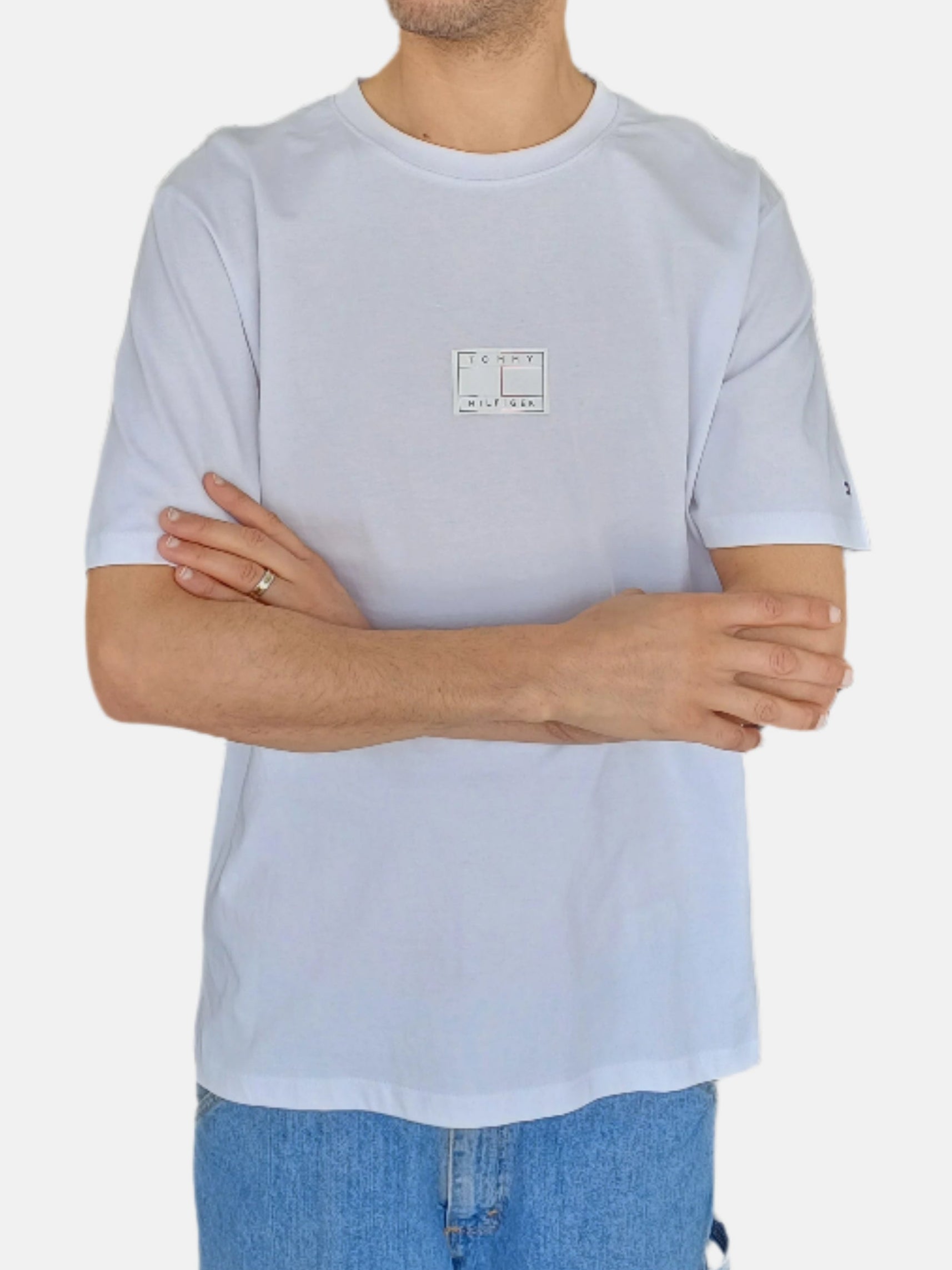 Tommy Hilfiger Men Round Neck T-Shirt 3 White 3257828244