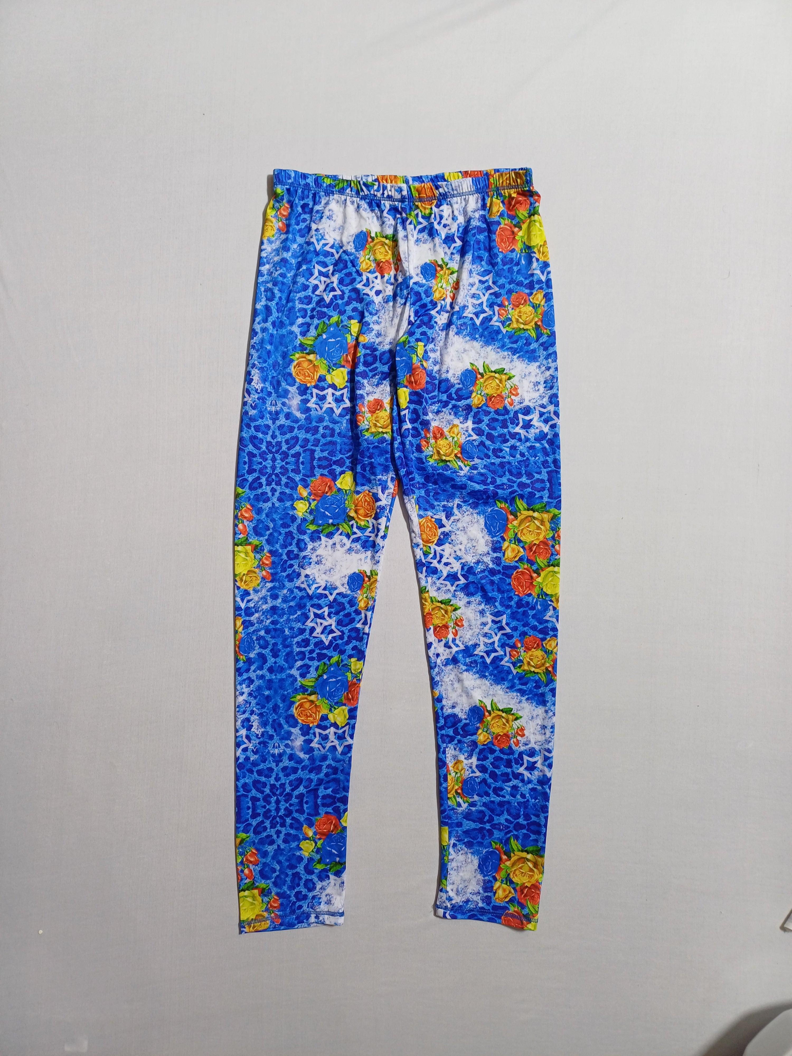 بنطلون ضيق للبنات من I CARE BLUEFLORAL-XXL IC1664