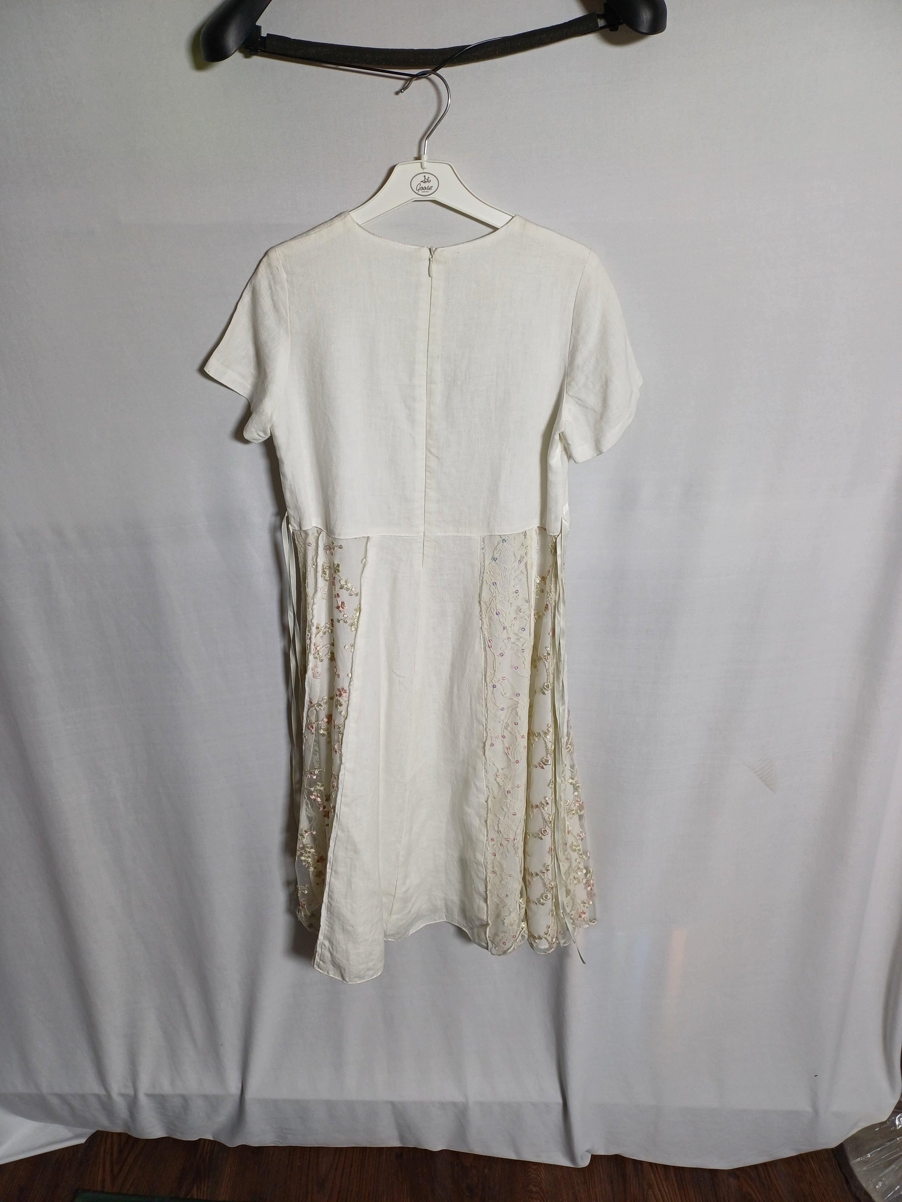 فستان بامبولا مونيلا أبيض للبنات 12 سنة 717158