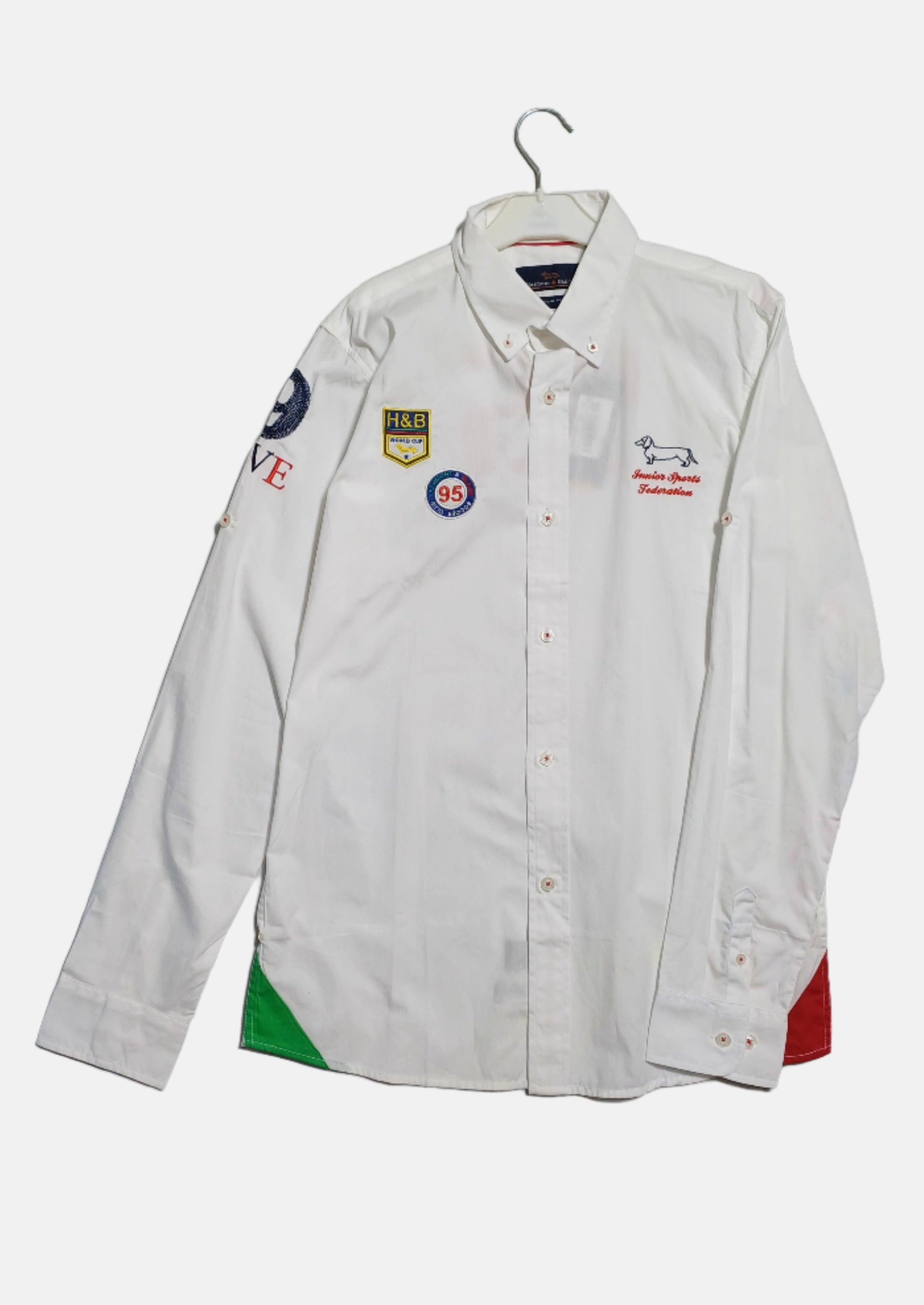 قميص HARMONT&BLAINE WHITE-3XL للأولاد JC270