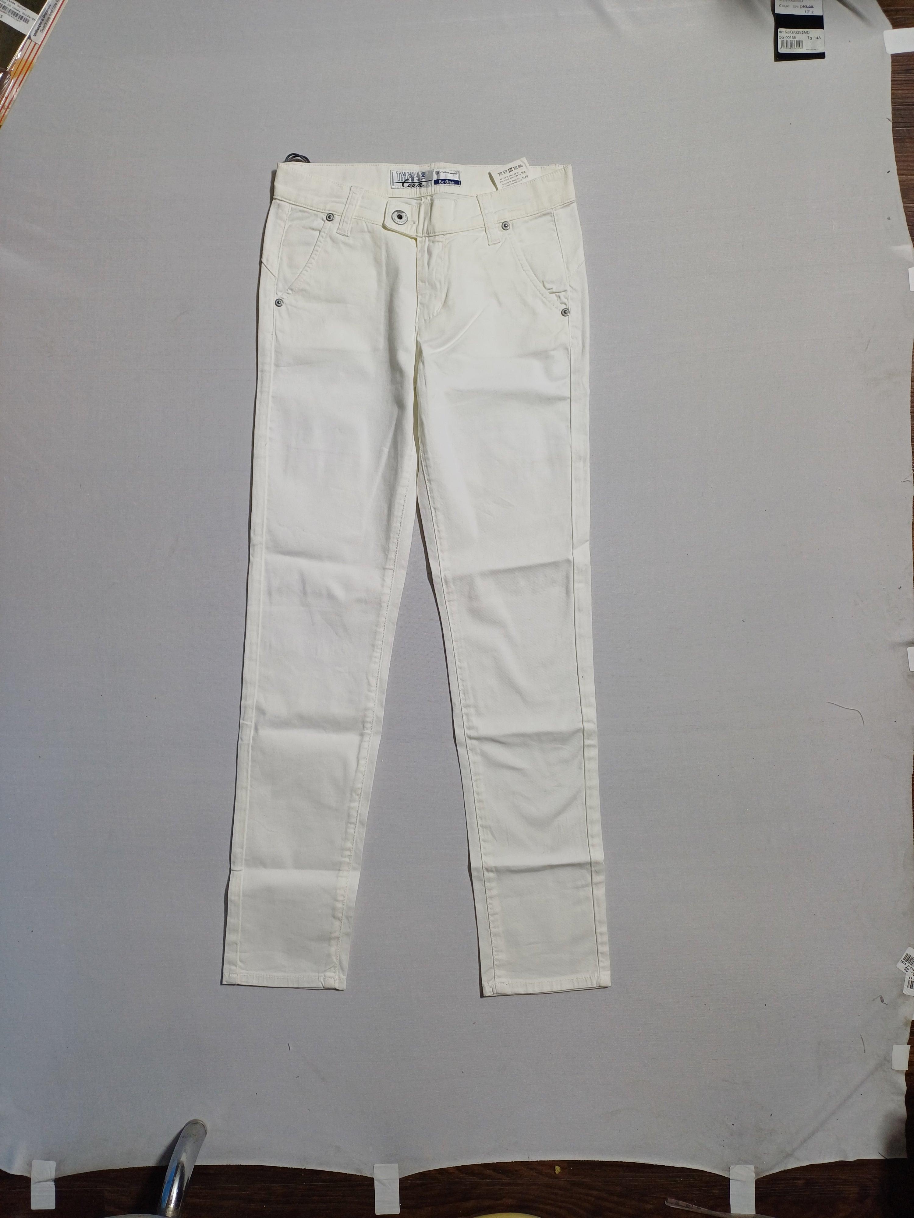 TAKE TWO WHITE-10Y C9132 GIRL TROUSER