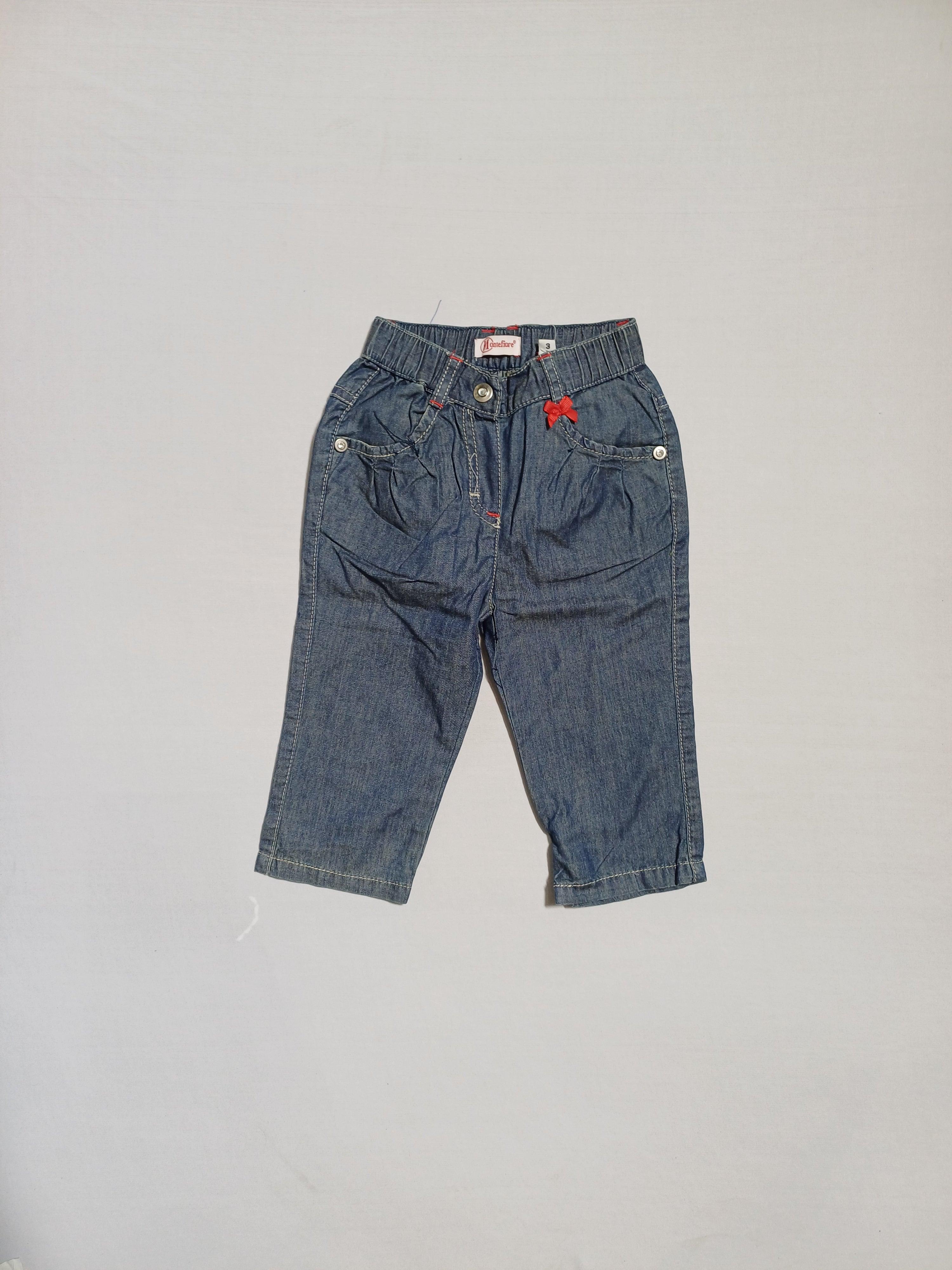 MONTEFIORE BLUE-9M BABY GIRL JEAN H74