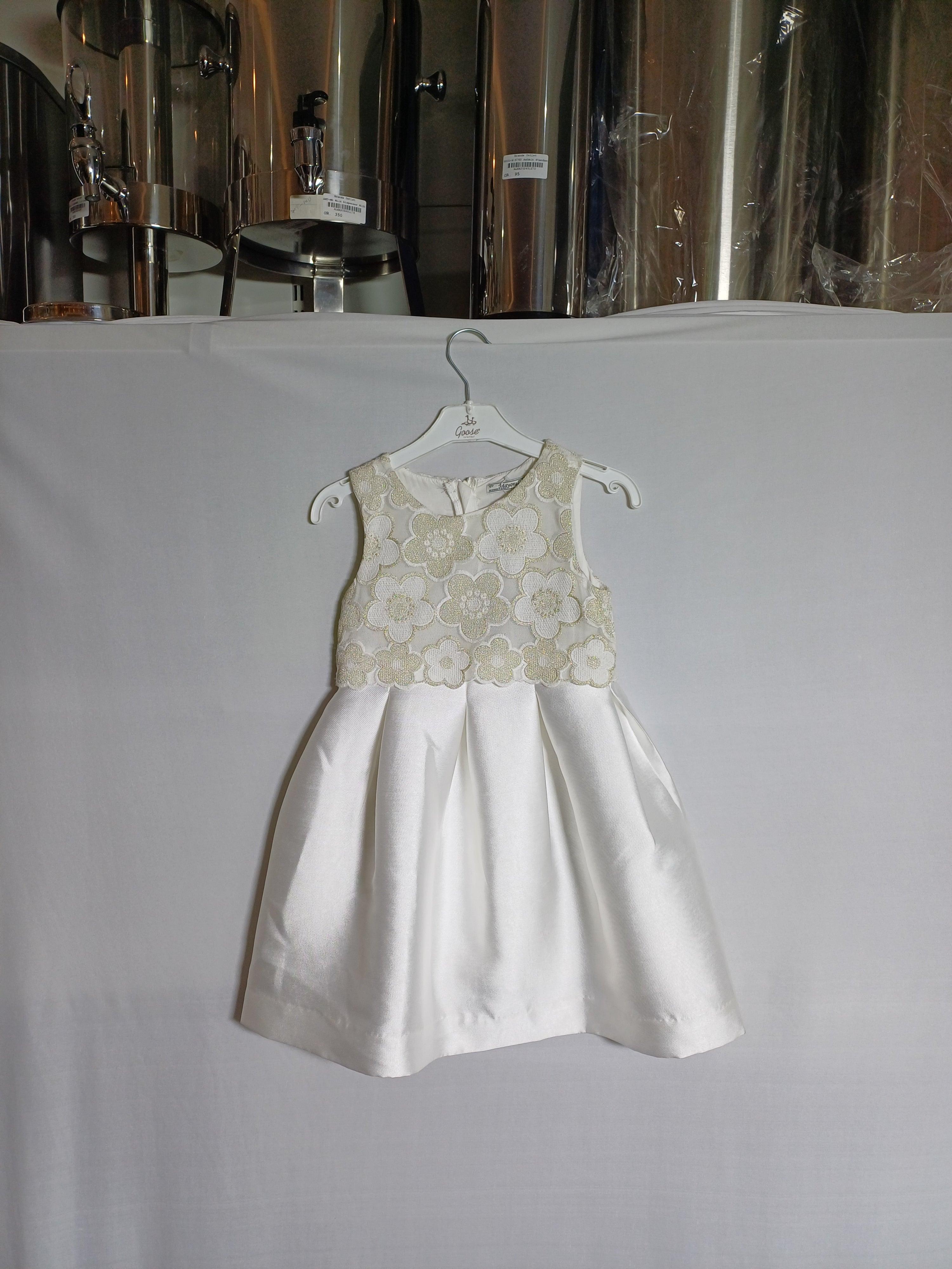 MAYORAL WHITE-7Y GIRL DRESS 3924 610005 – Brands Outlet