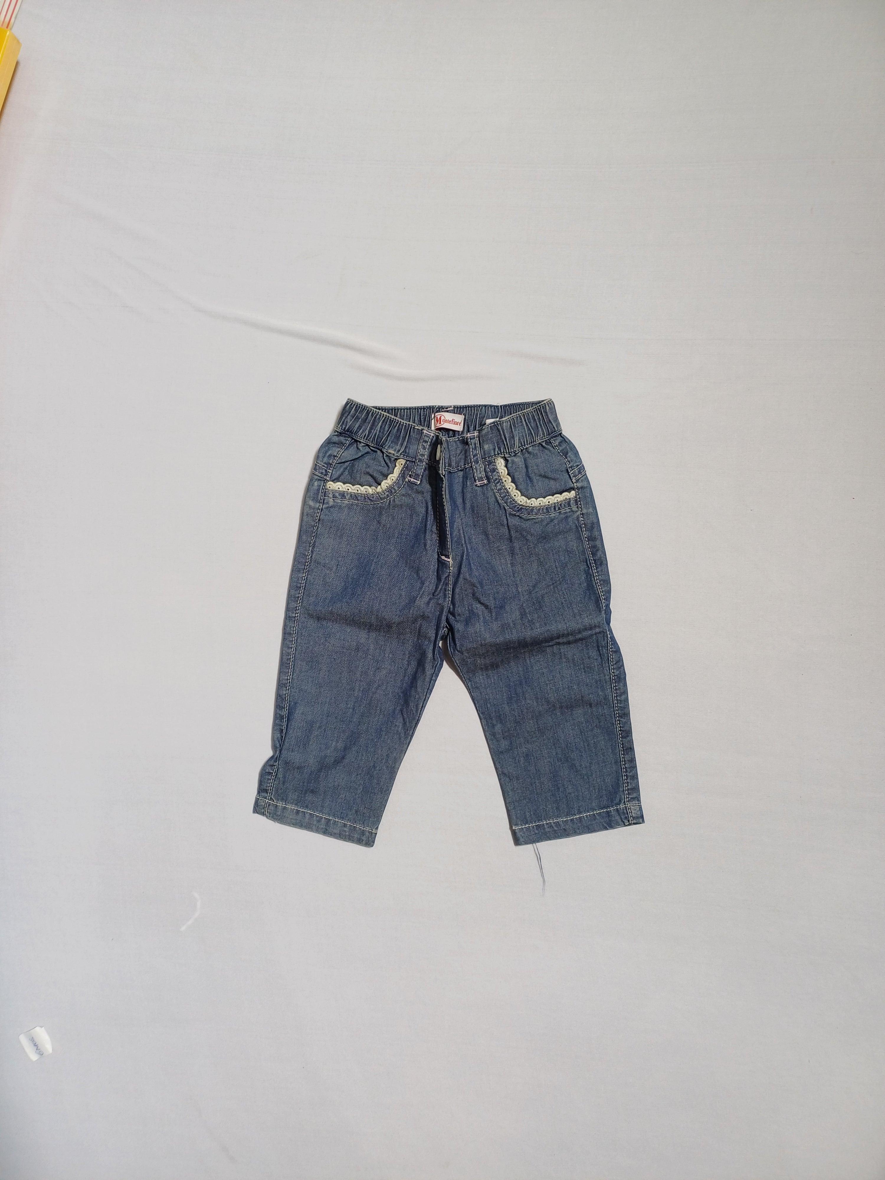 MONTEFIORE BLUE-6M BABY GIRL JEAN H68 PE0100