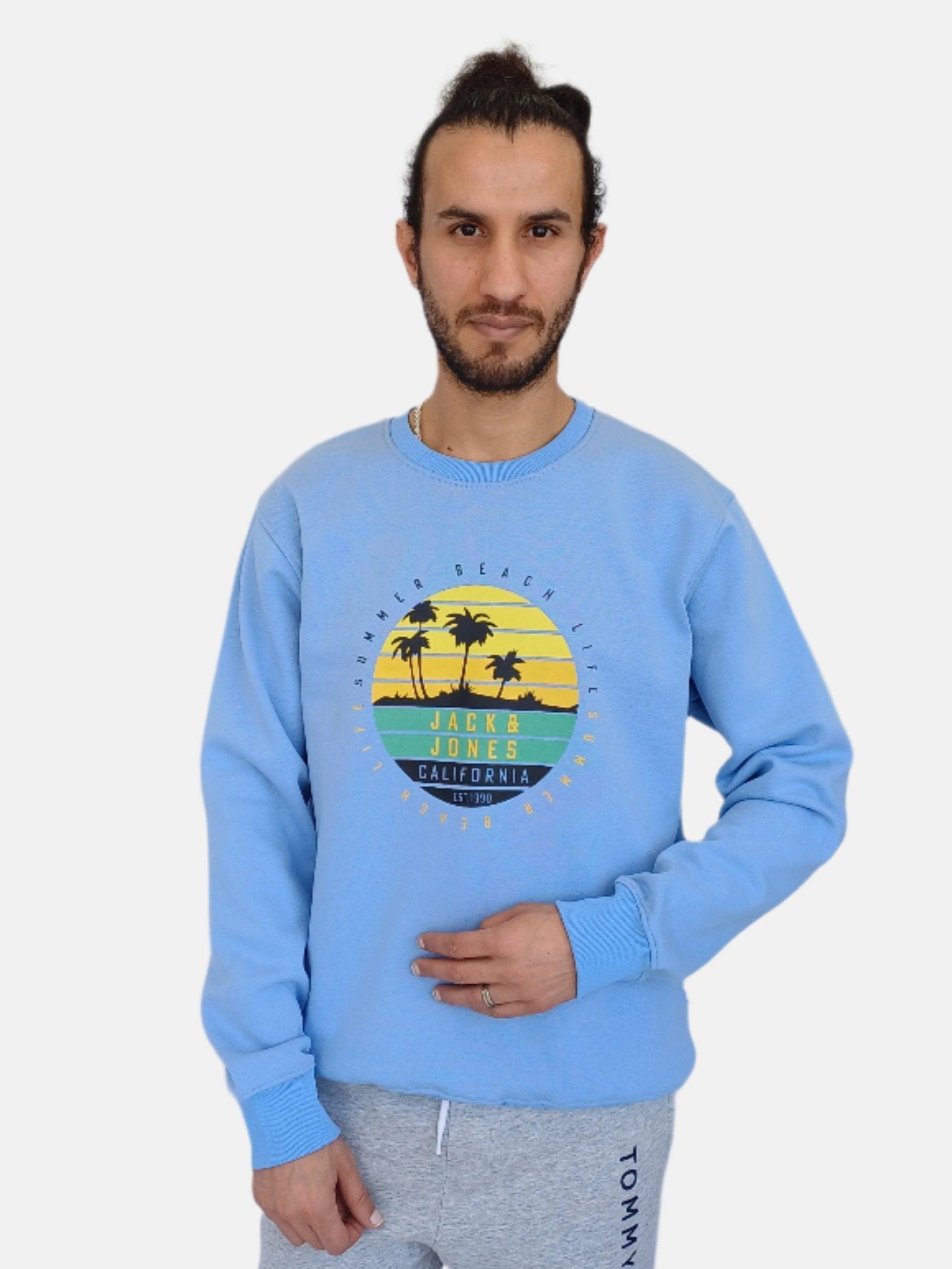 Blue Jack & jones Crew Neck Sweatshirt