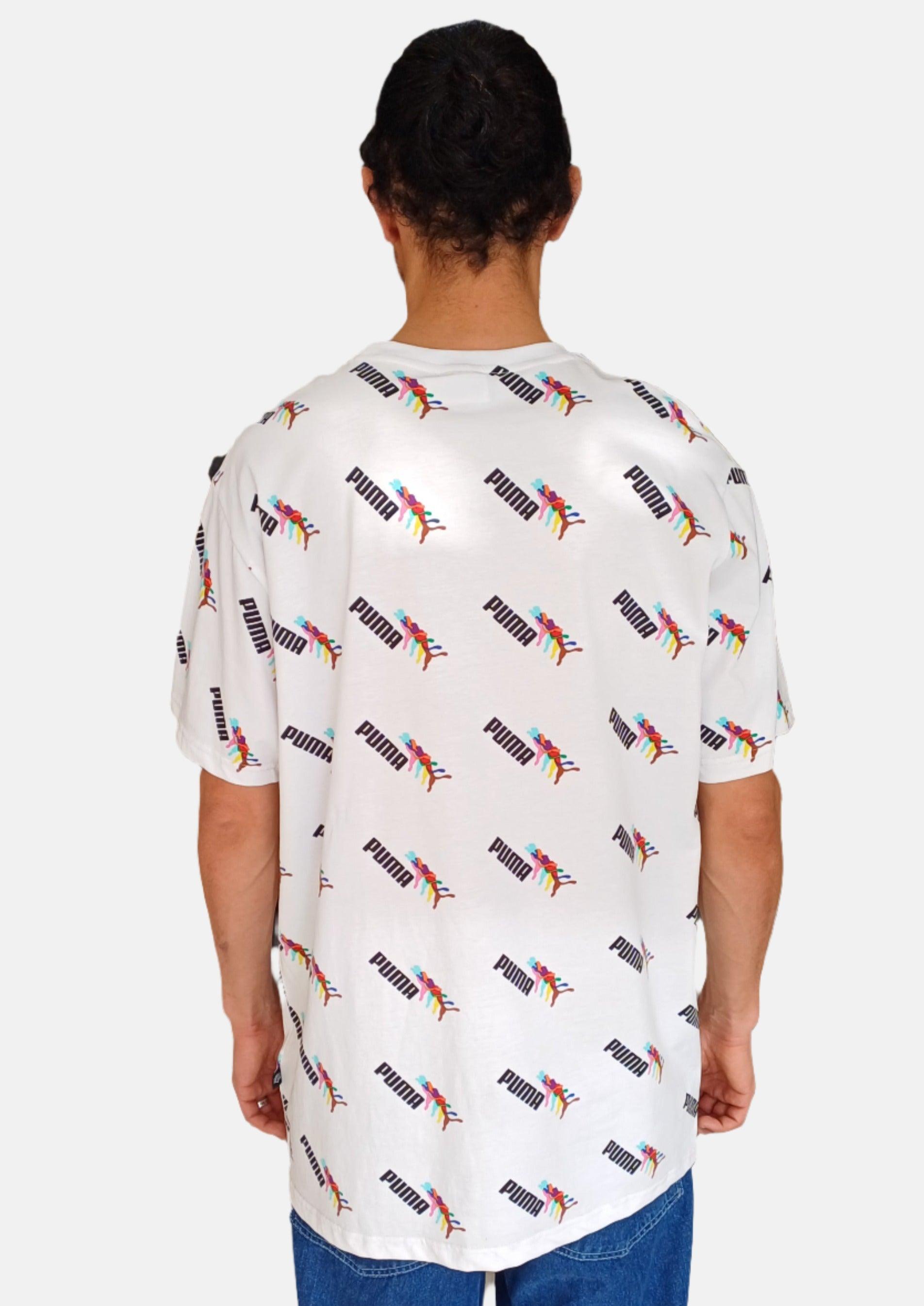 PUMA WHITE ROUNDNECK T-SHIRT