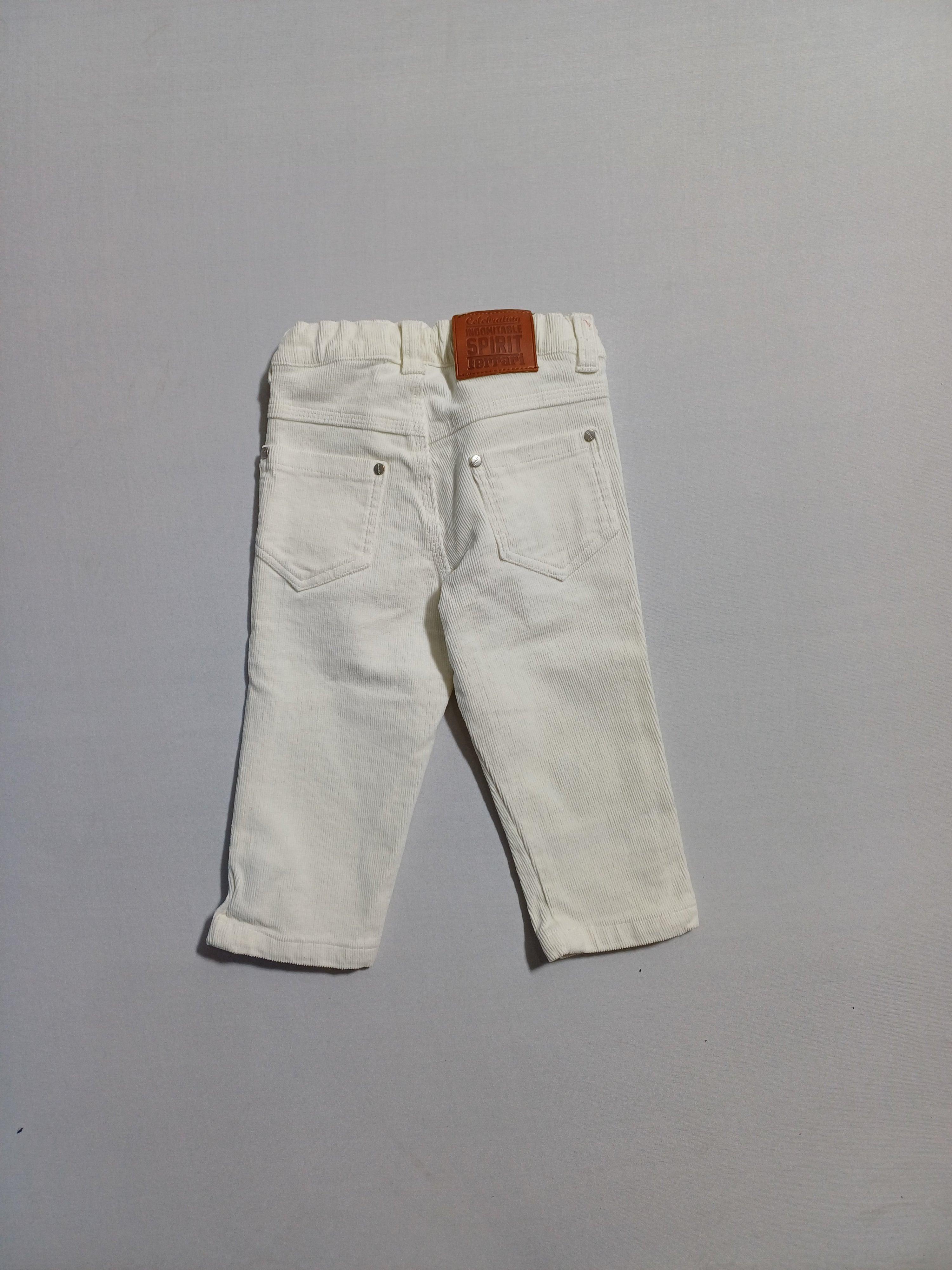 FERRARI WHITE-12M BABY BOY CORDUROY JEAN FE2600