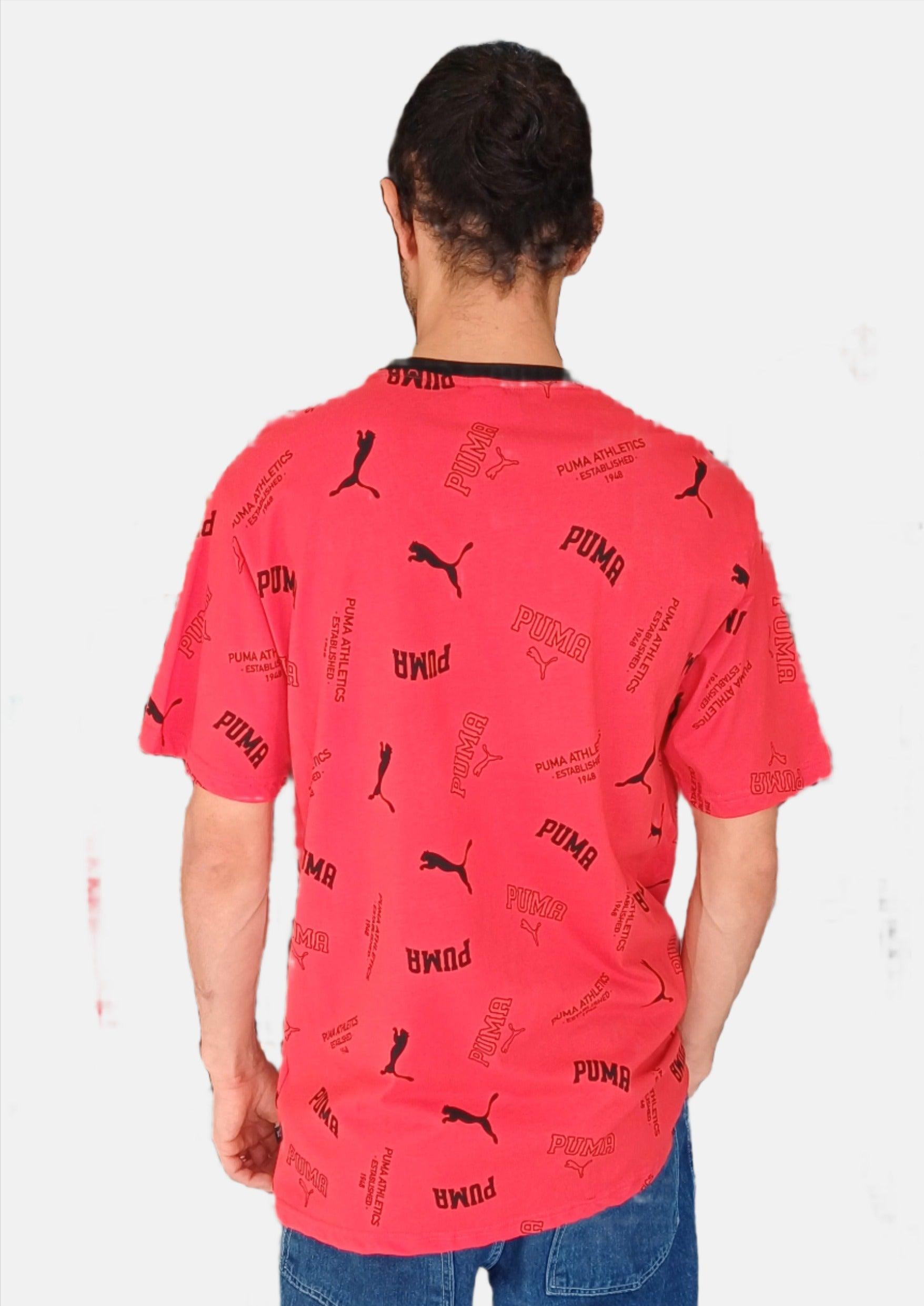 PUMA RED ROUNDNECK T-SHIRT