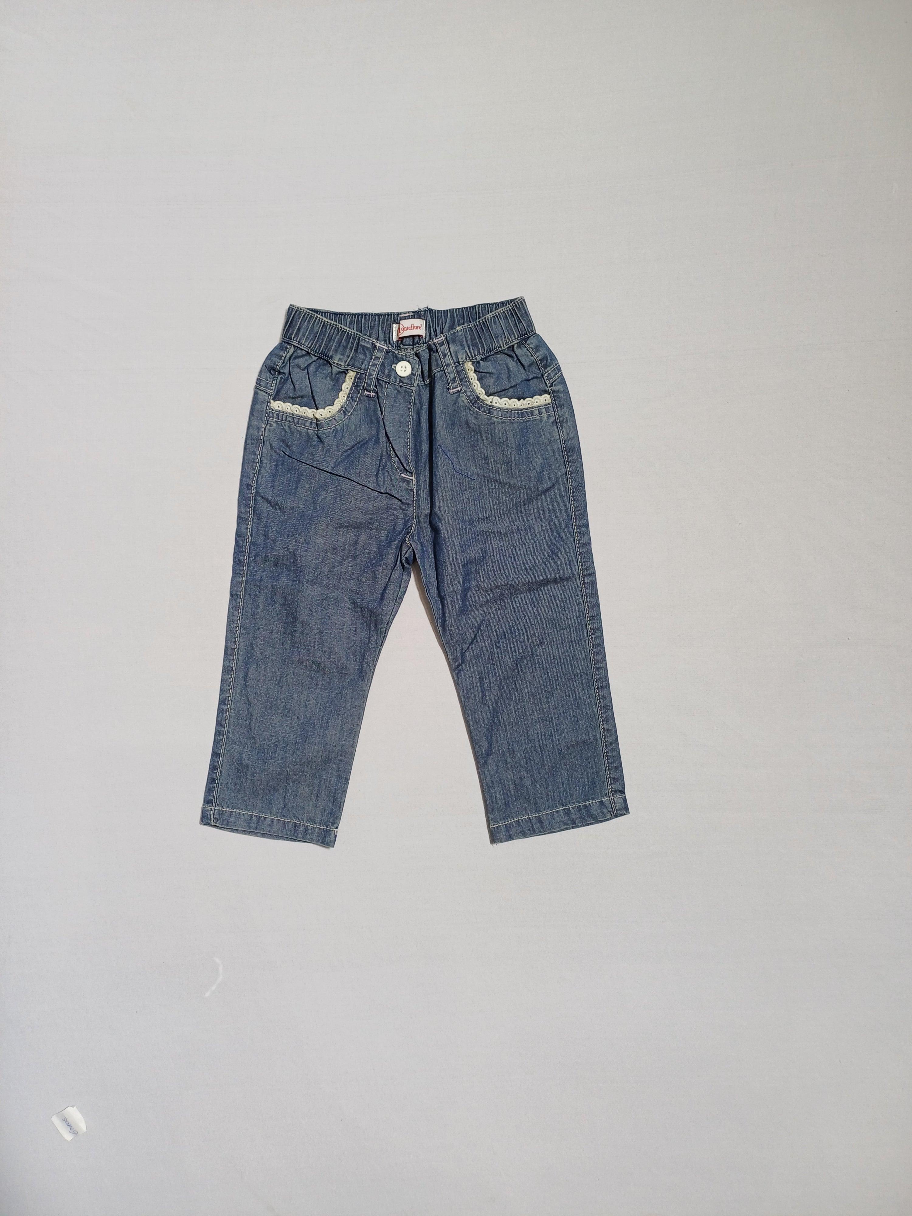 MONTEFIORE BLUE-12M BABY GIRL JEAN H80 PE0100