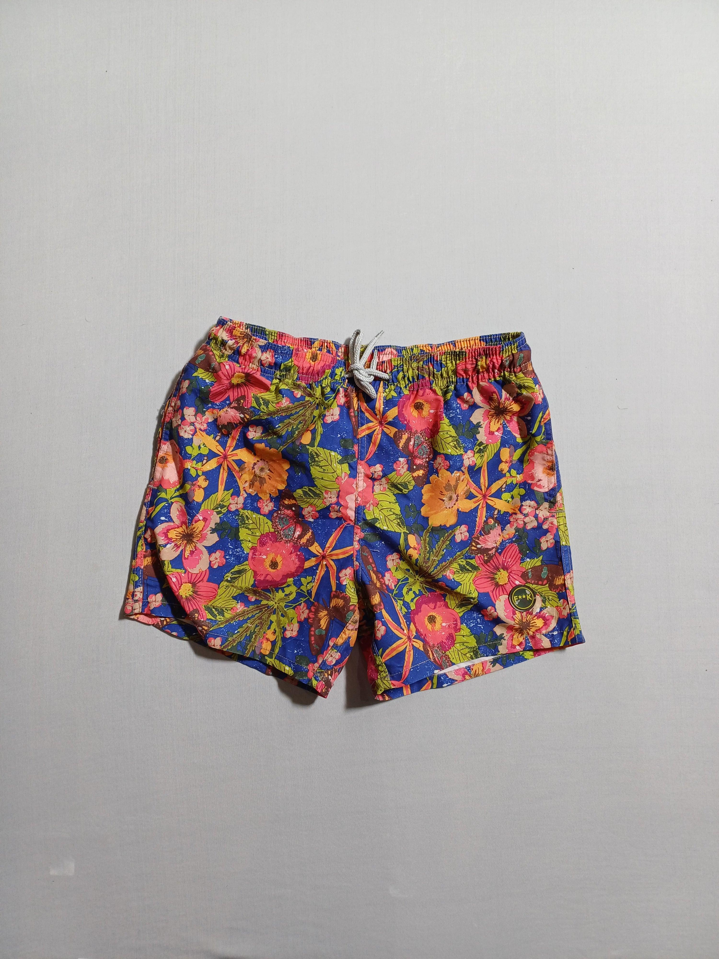 F**K FLORAL-12Y BOYS SWIM SHORTS FK14-708U