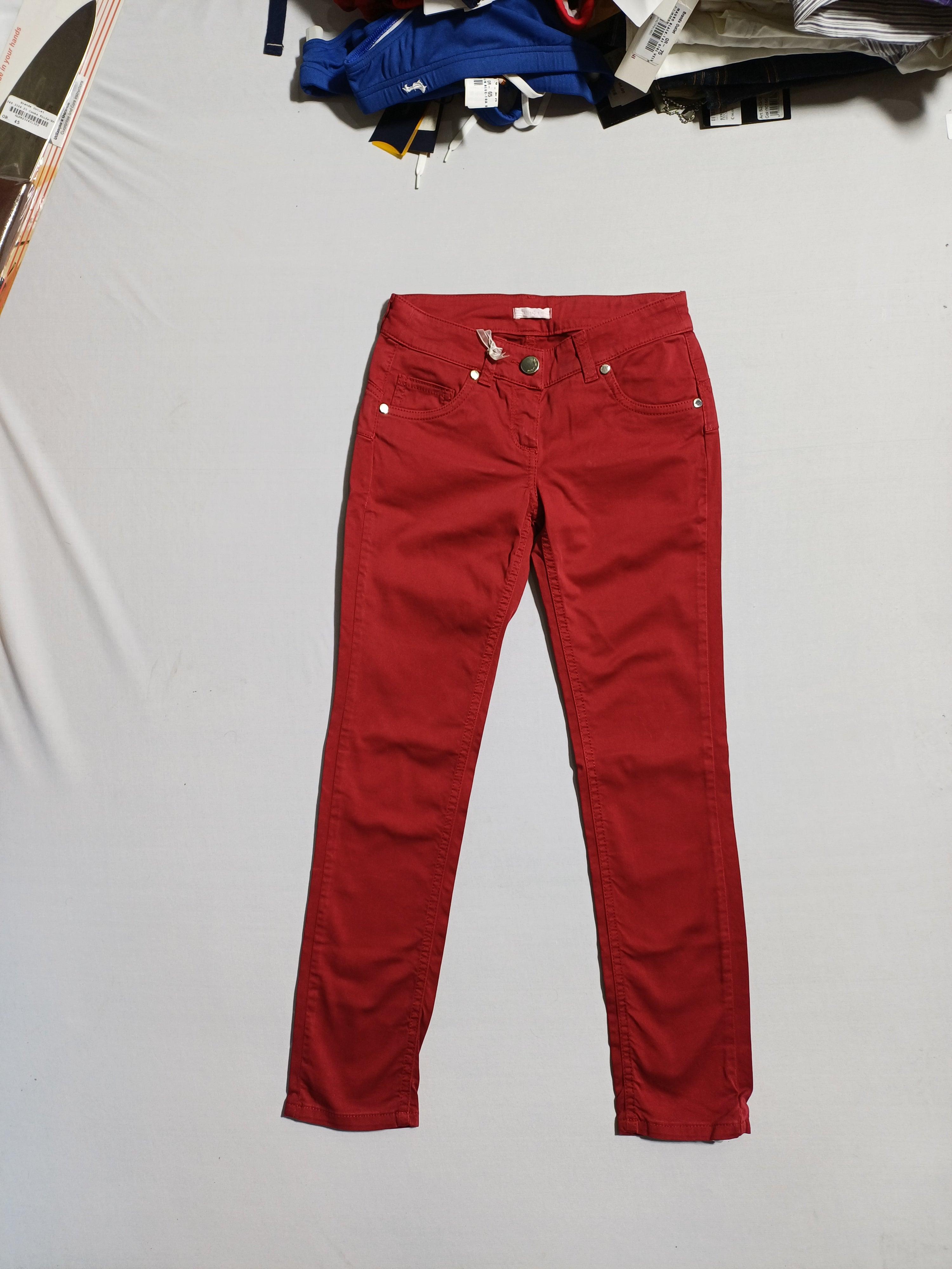 MISS GRANT RED-8-9Y GIRL TROUSER
