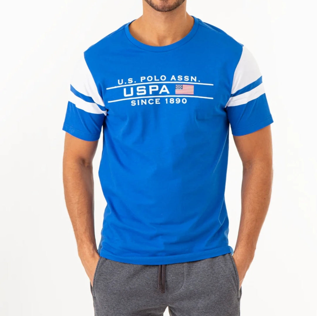 U.S. Polo Assn. Round Neck T-Shirts Blue 66